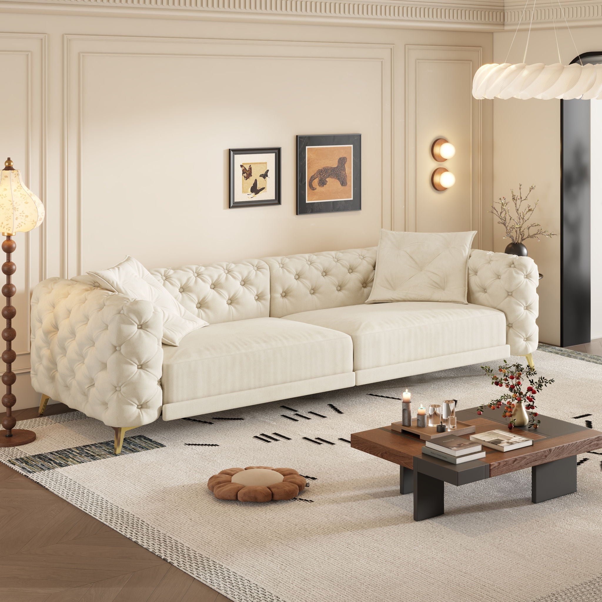 3-In-1 Convertible Sleeper Sofa