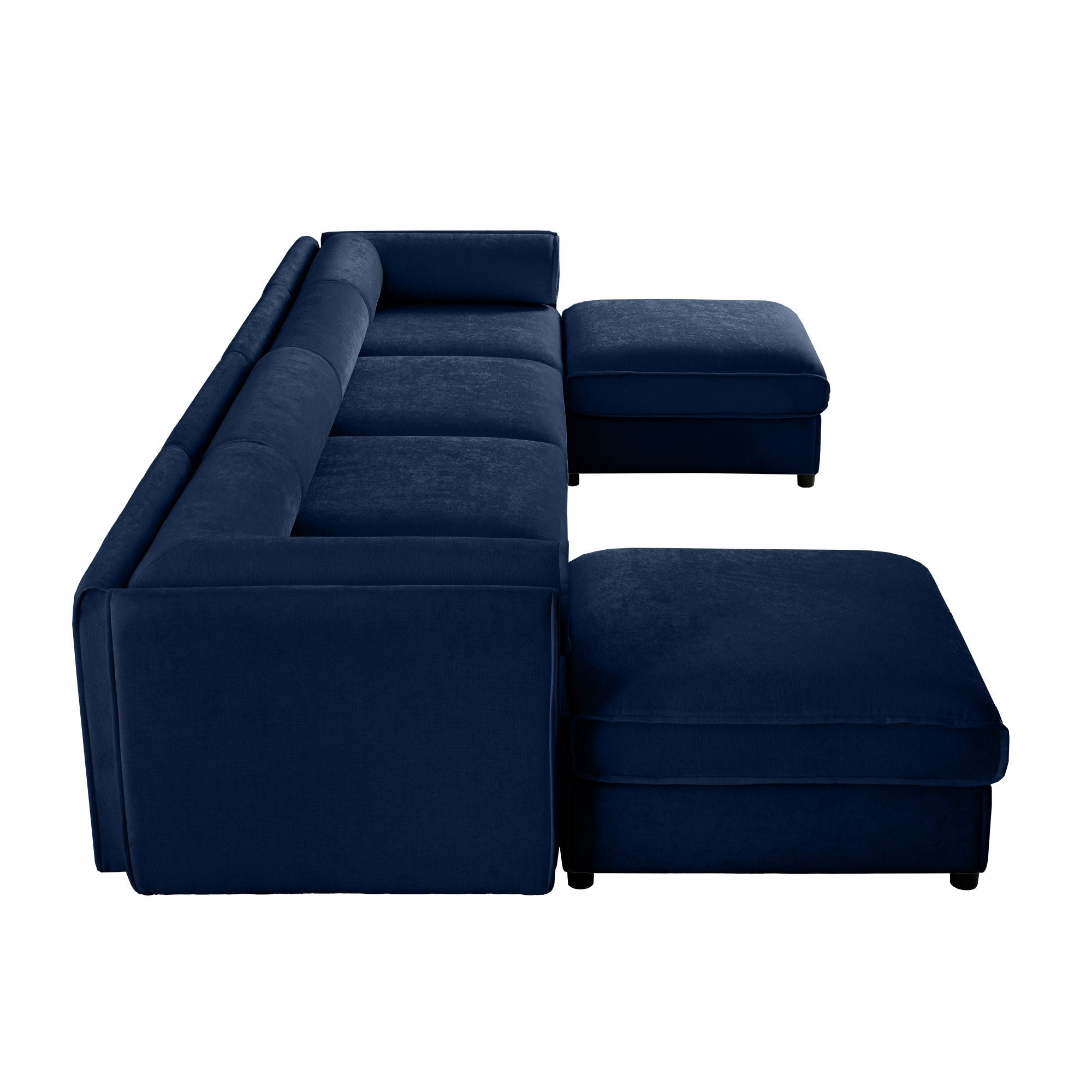 Contemporary Elegant Sofa With Storage And Ottoman