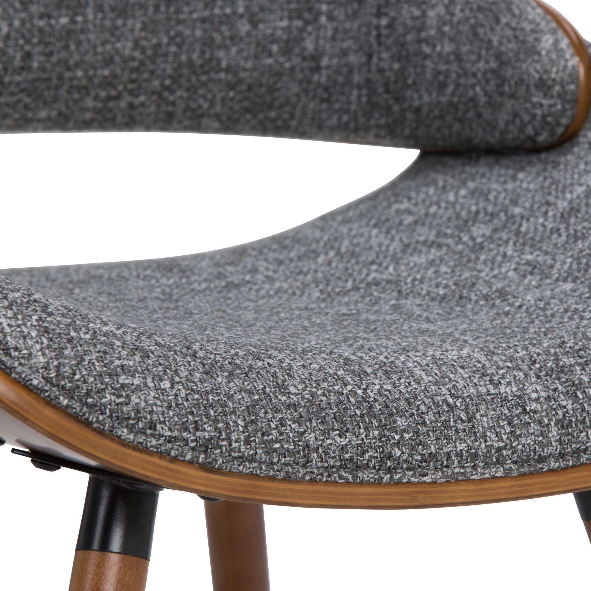 Malden - Bentwood Upholstered Dining Chair With Wood Back