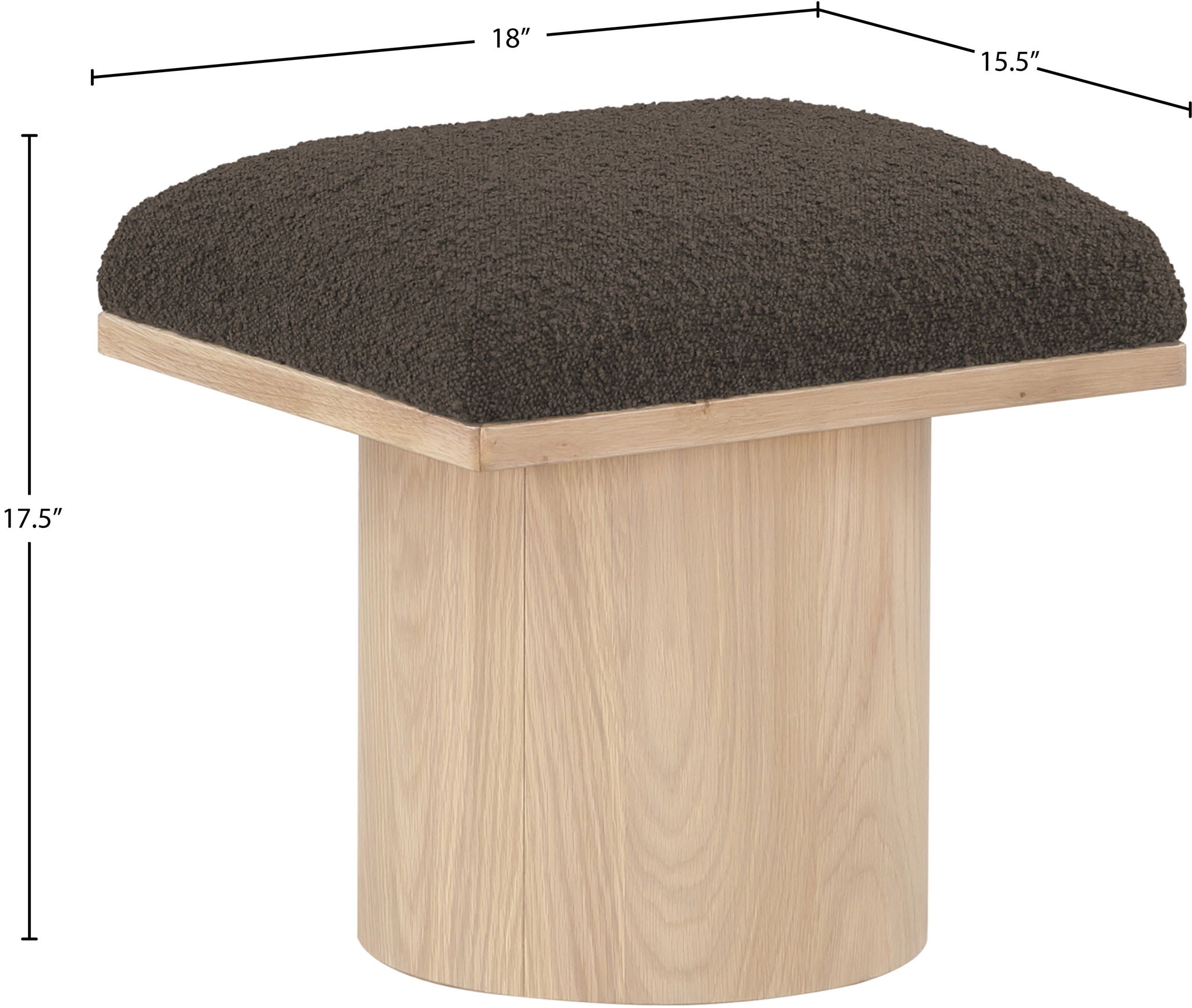 Pavilion - Bench / Stool With Natural Base
