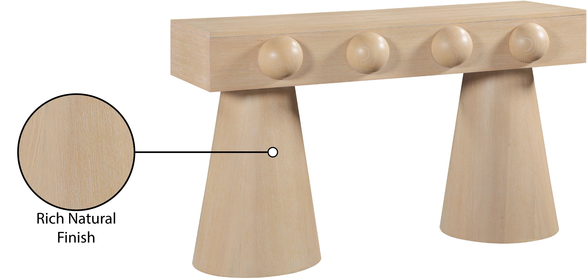 Bracciano - Oak Veneer Console Table