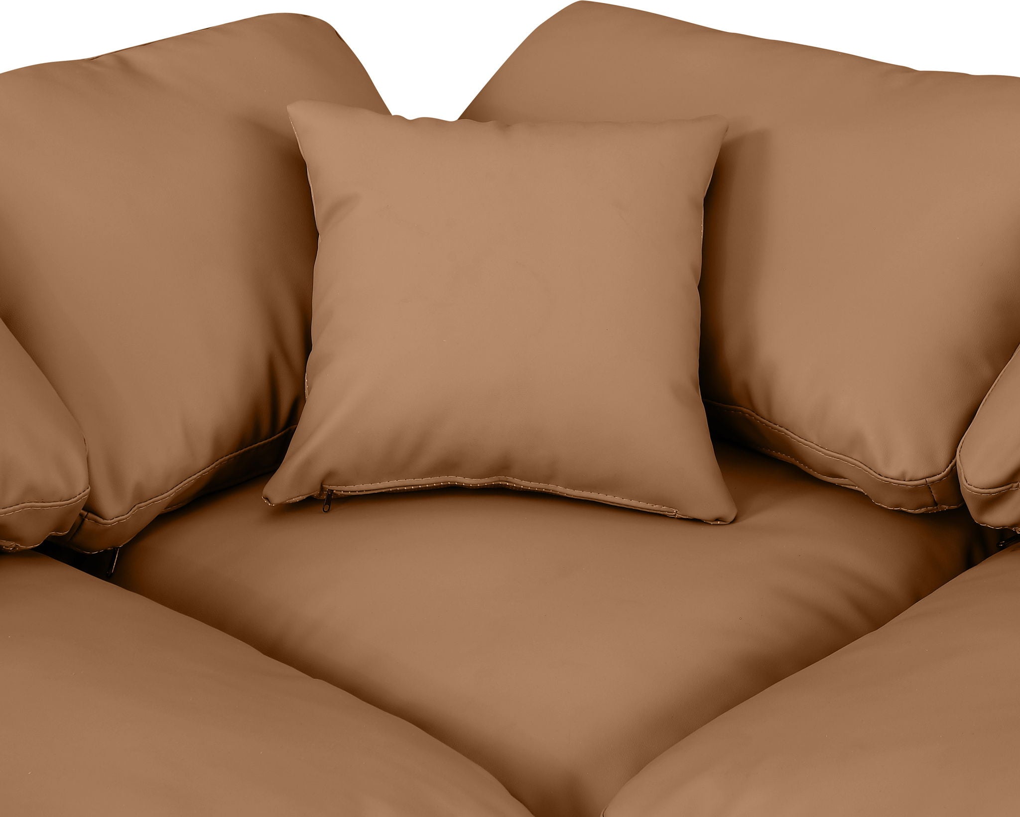 Indulge - Faux Leather 6 Piece Modular Sectional