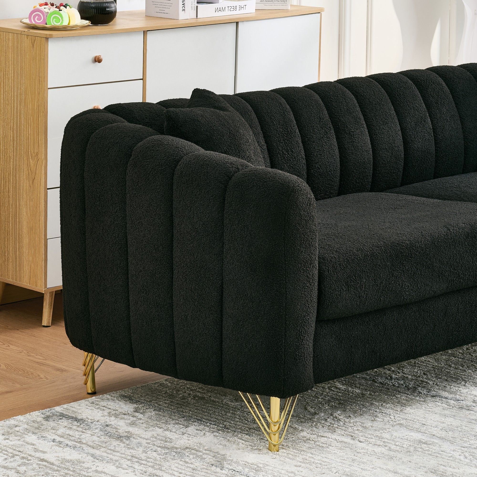 Oversized Sofa, Deep Tufted Couch