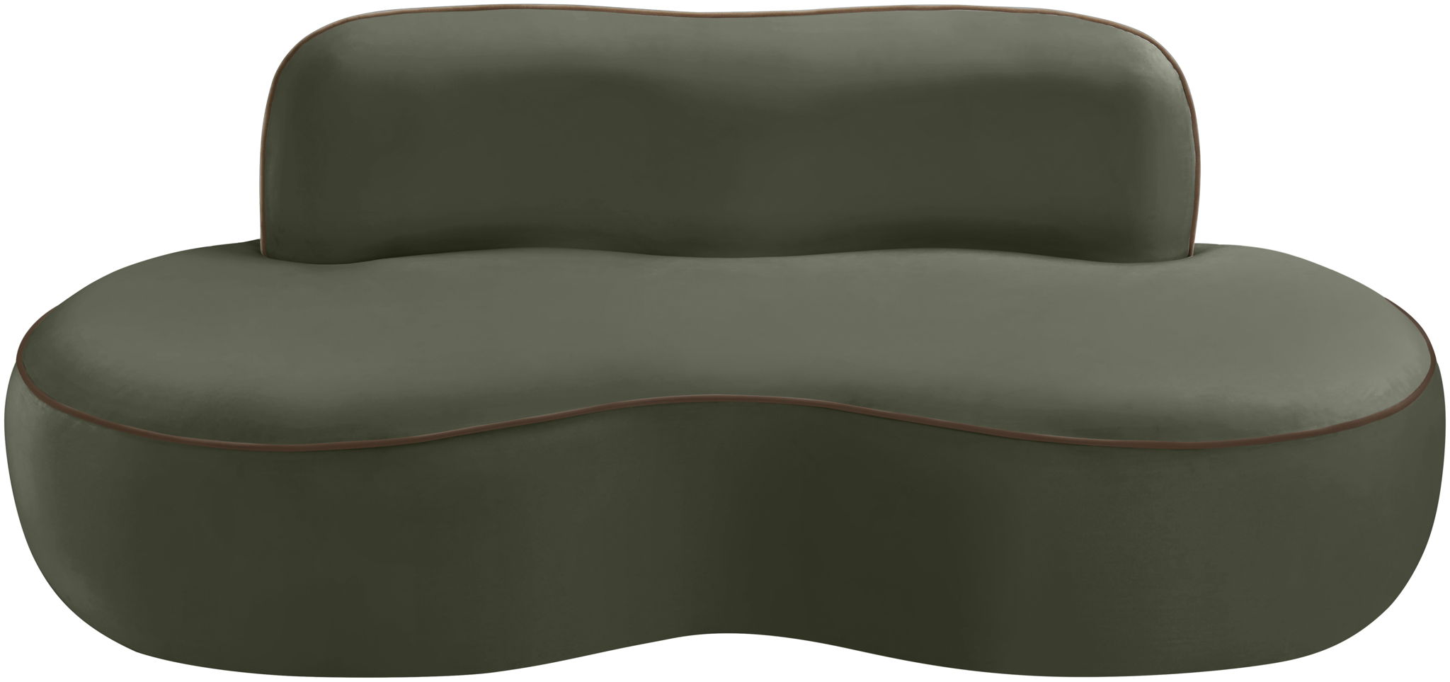 Swerve - Velvet 77" Upholstered Loveseat