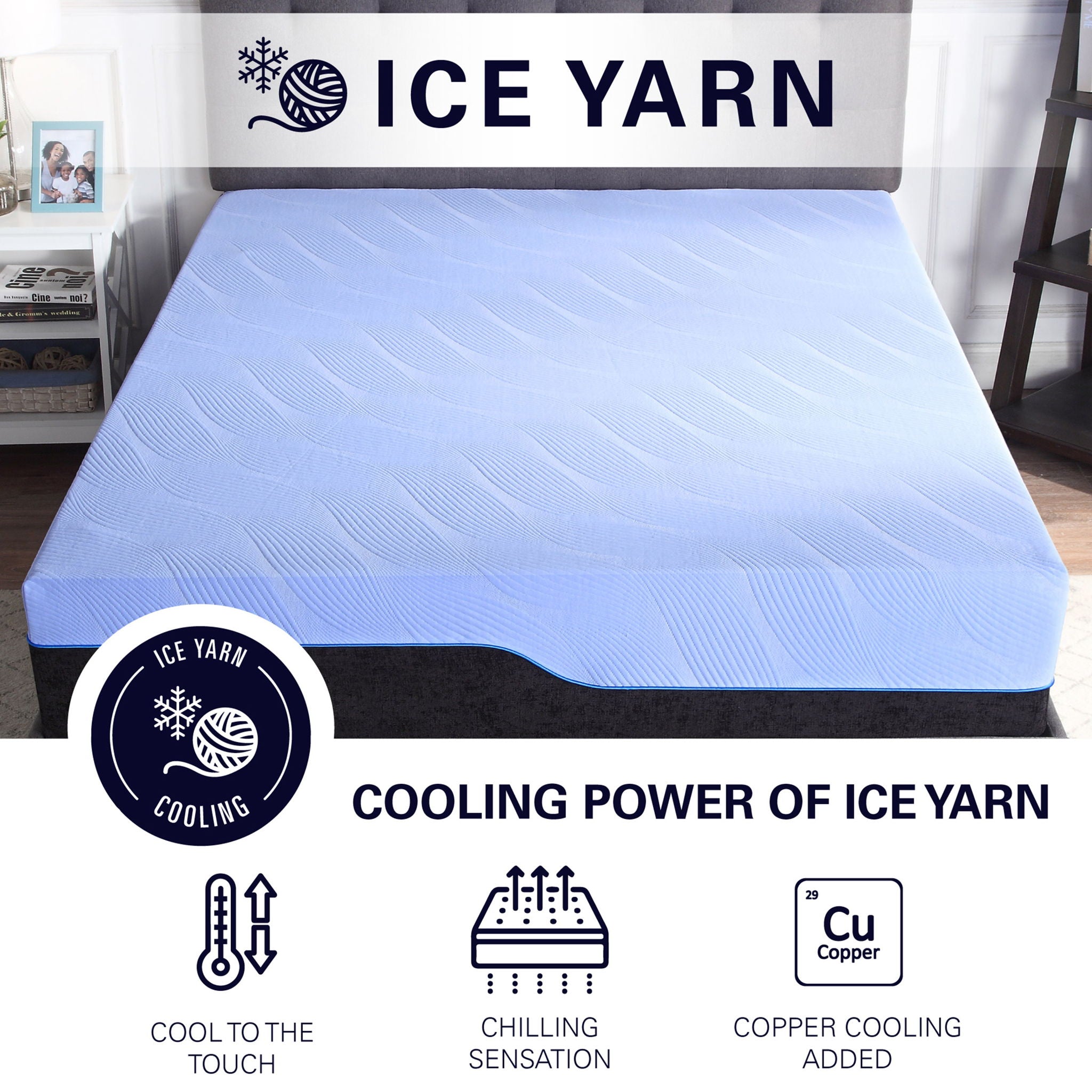Refresh - 12" Flex Head Hybrid Cooling Gelcare Memory Foam And Coil Mattress
