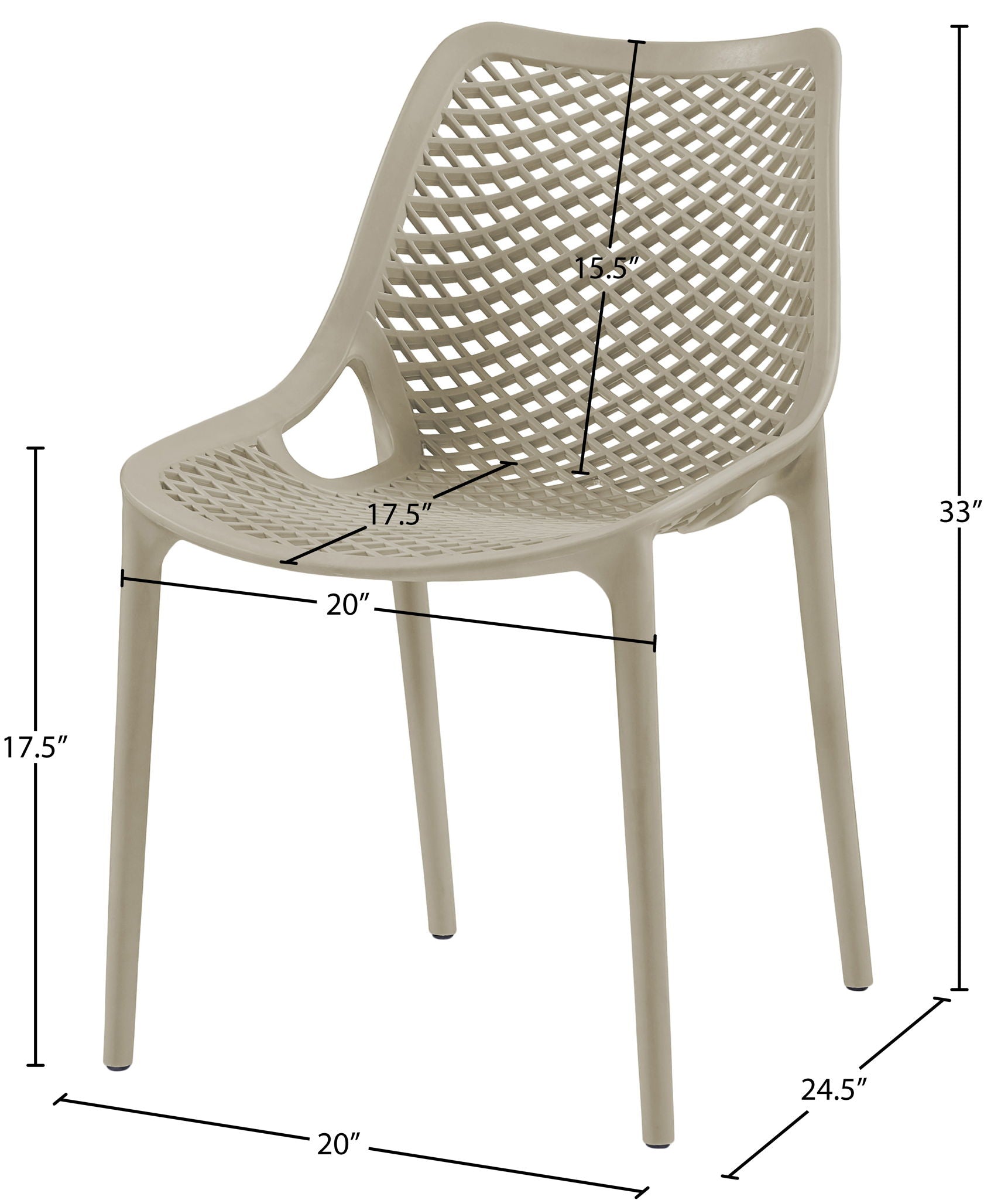 Mykonos - Outdoor Patio Dining Chair (Set of 2)