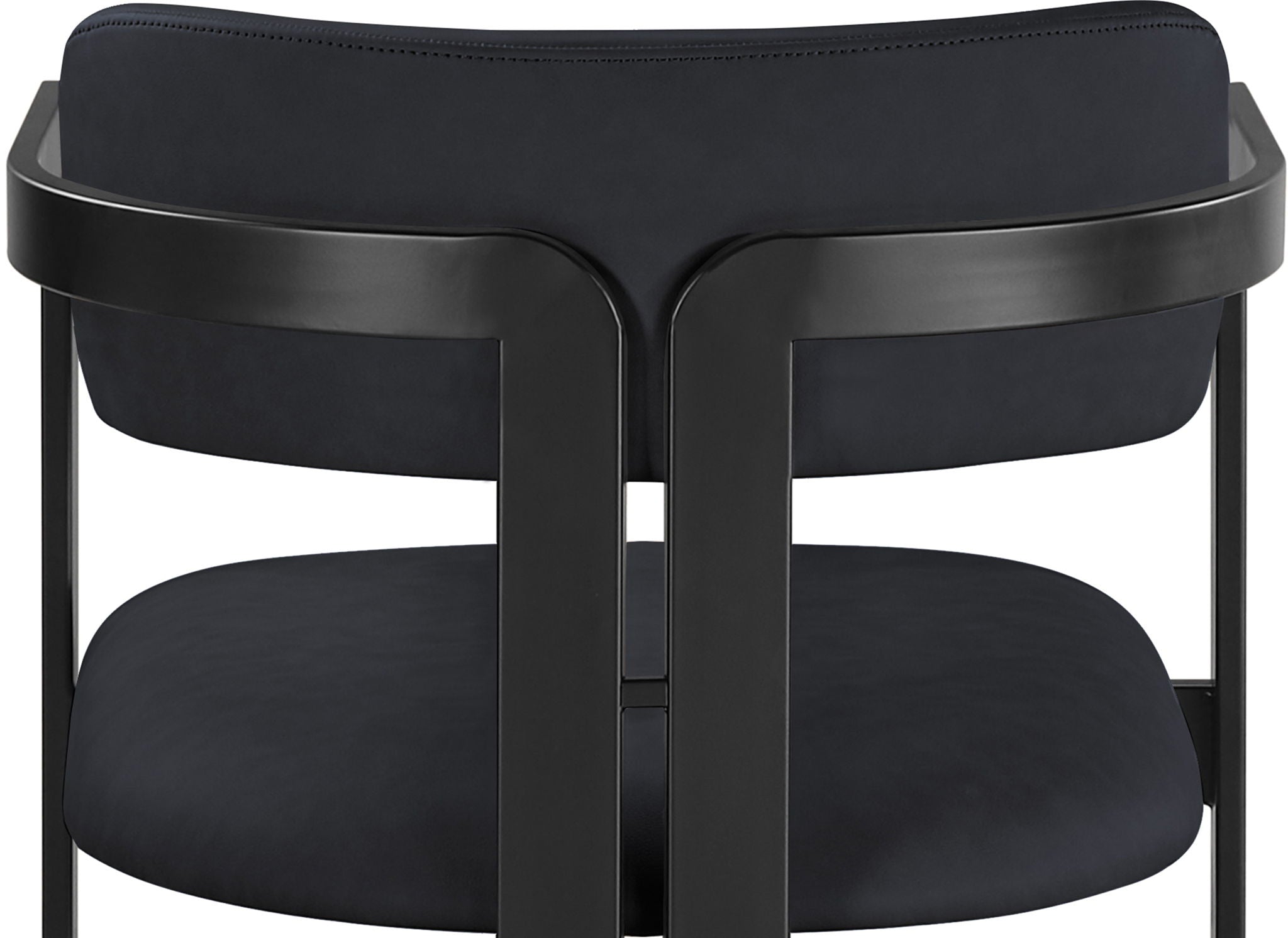 Aurum - Vegan Leather Upholstered Counter Stool With Graphite Black Base