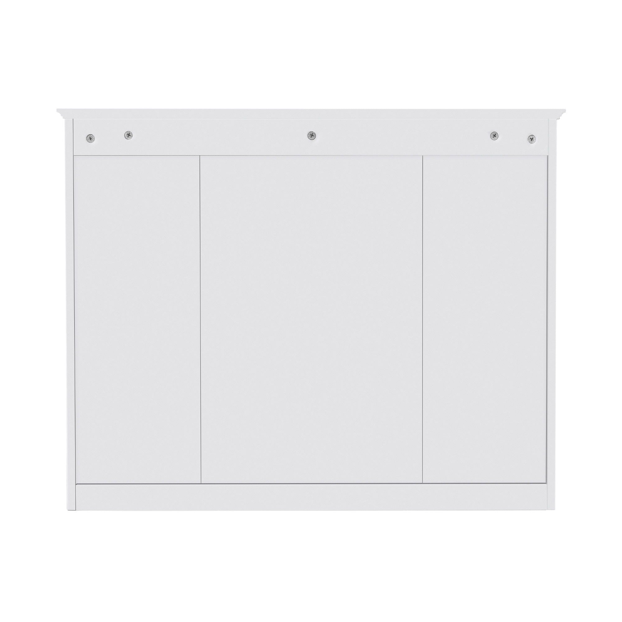 Wall Mounted Medicine Cabinet With Mirror, Storage Cabinet Featuring 6 Open Shelves And Adjustable Interior