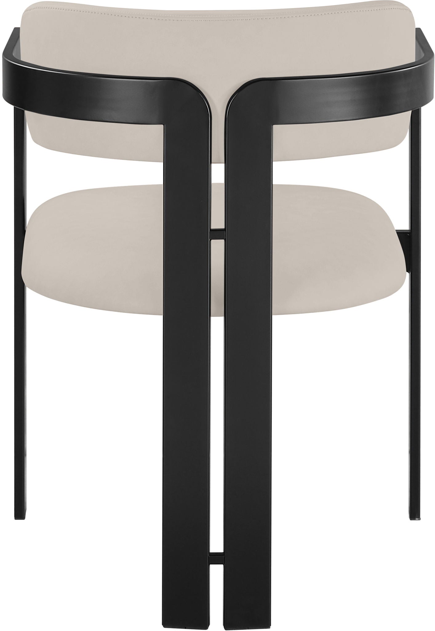 Aurum - Vegan Leather Upholstered Dining Chair (Set of 2) - Taupe