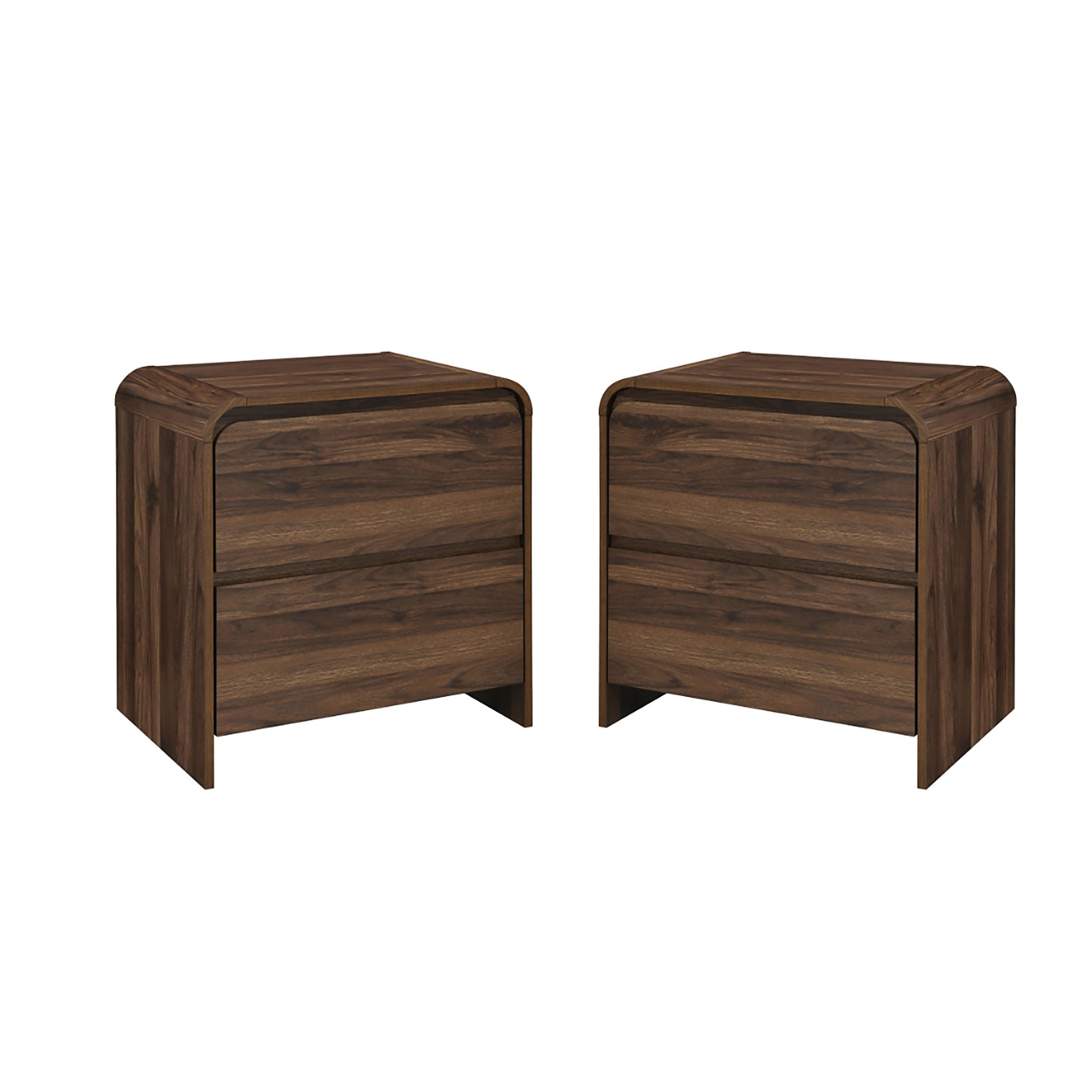 Mara - Two Drawer End Table / Bedside Table (Set of 2)