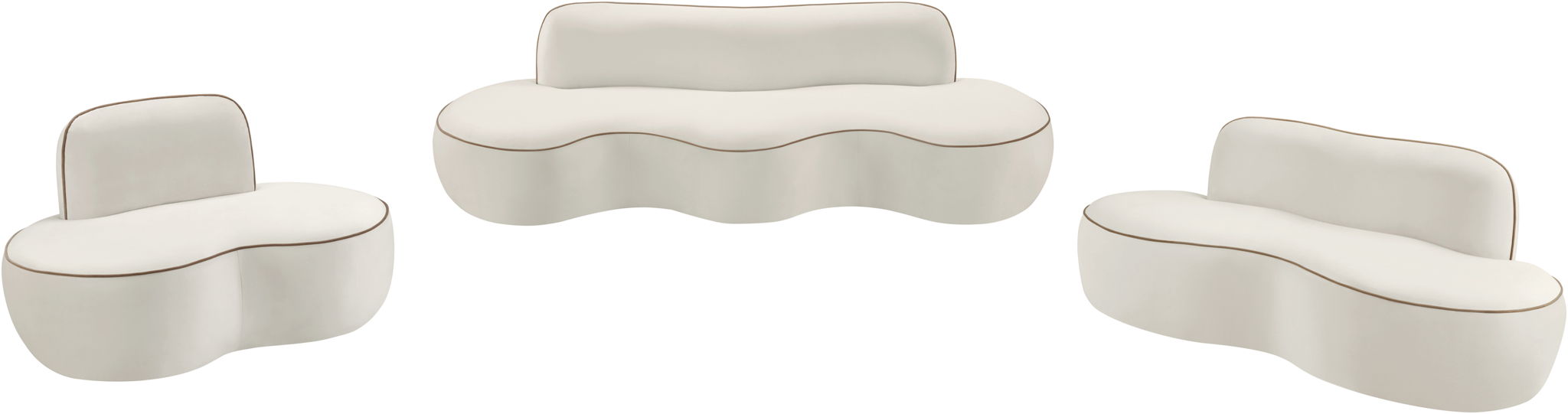Swerve - Velvet 77" Upholstered Loveseat