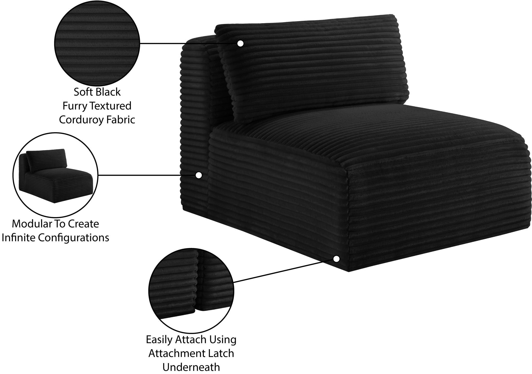 Shaggy - Armless Chair