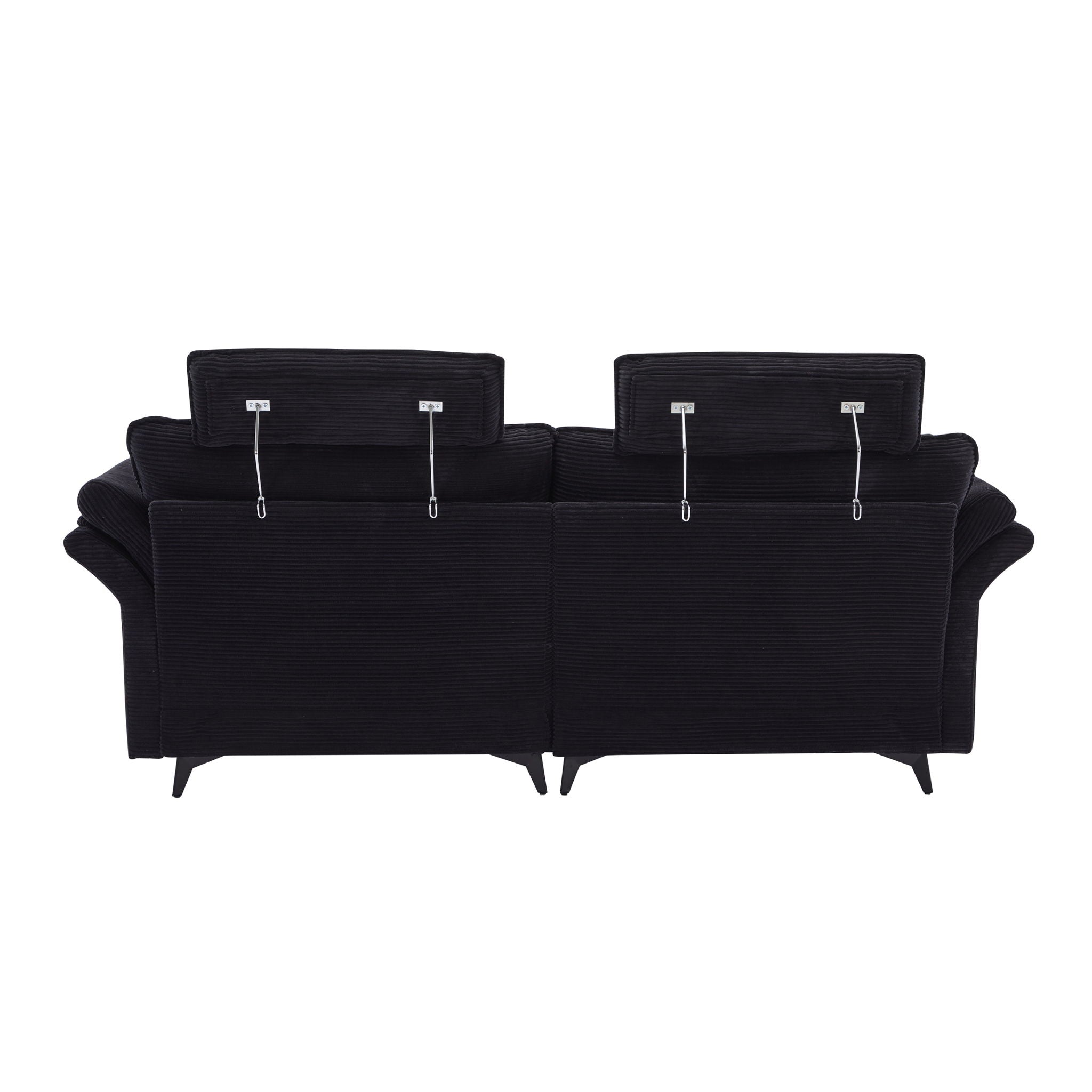 Modern Deep Seat Sectional Sofa With Ottoman