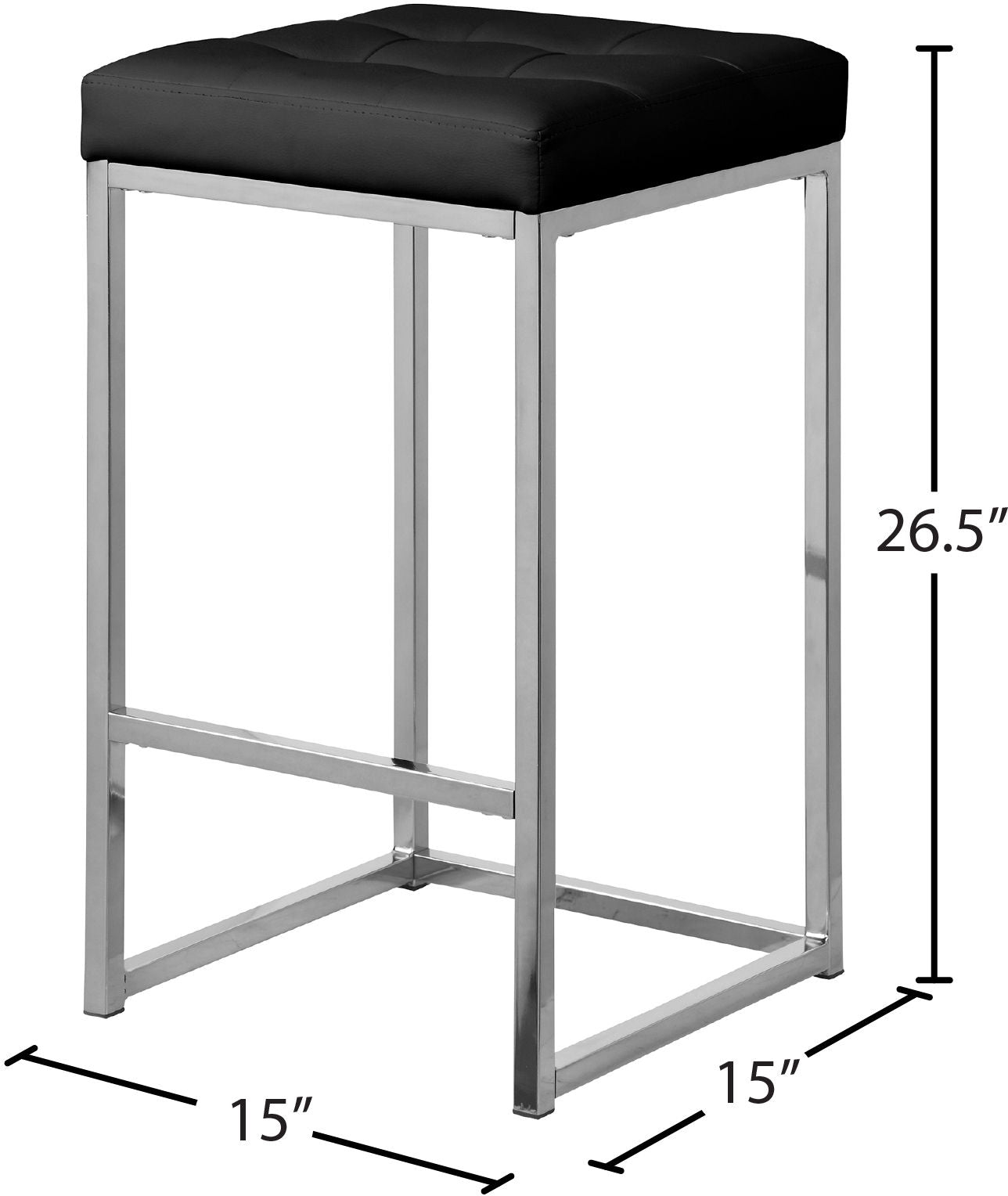 Nicola - Faux Leather Stool (Set of 2)