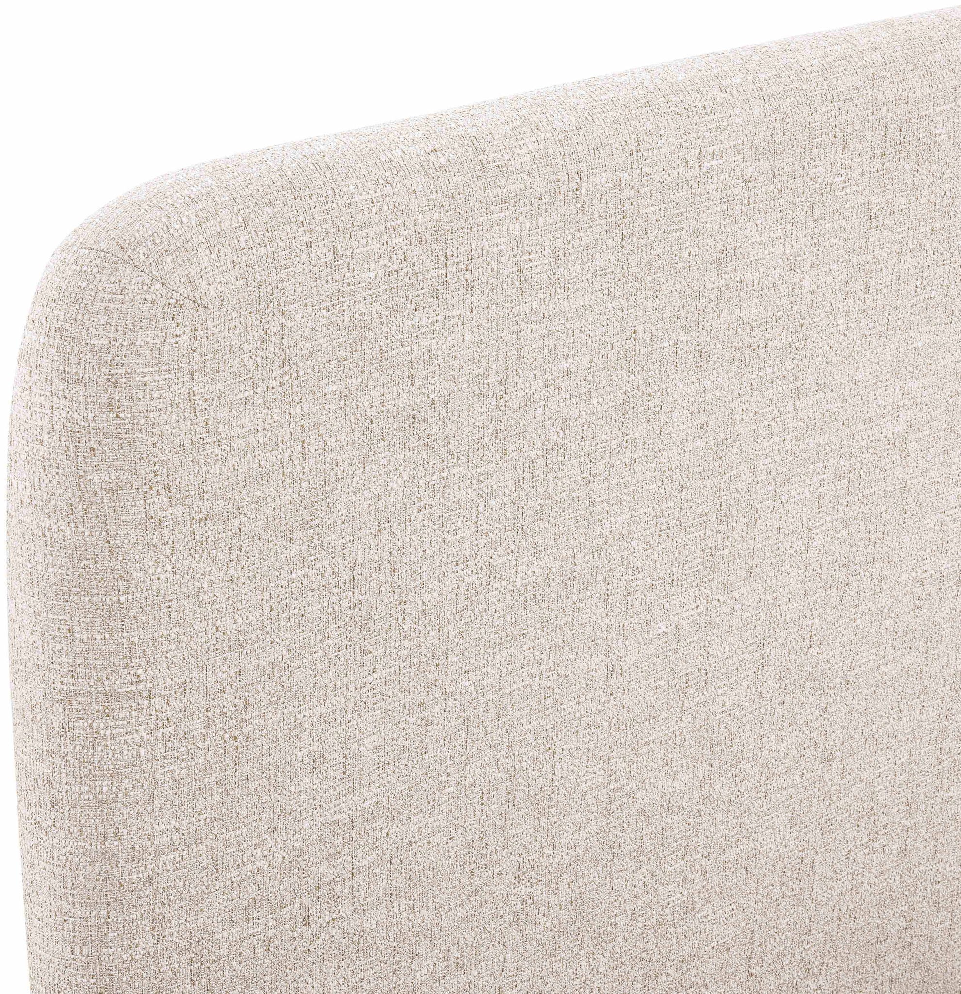 Fira - Linen Textured Fabric Upholstered Bed