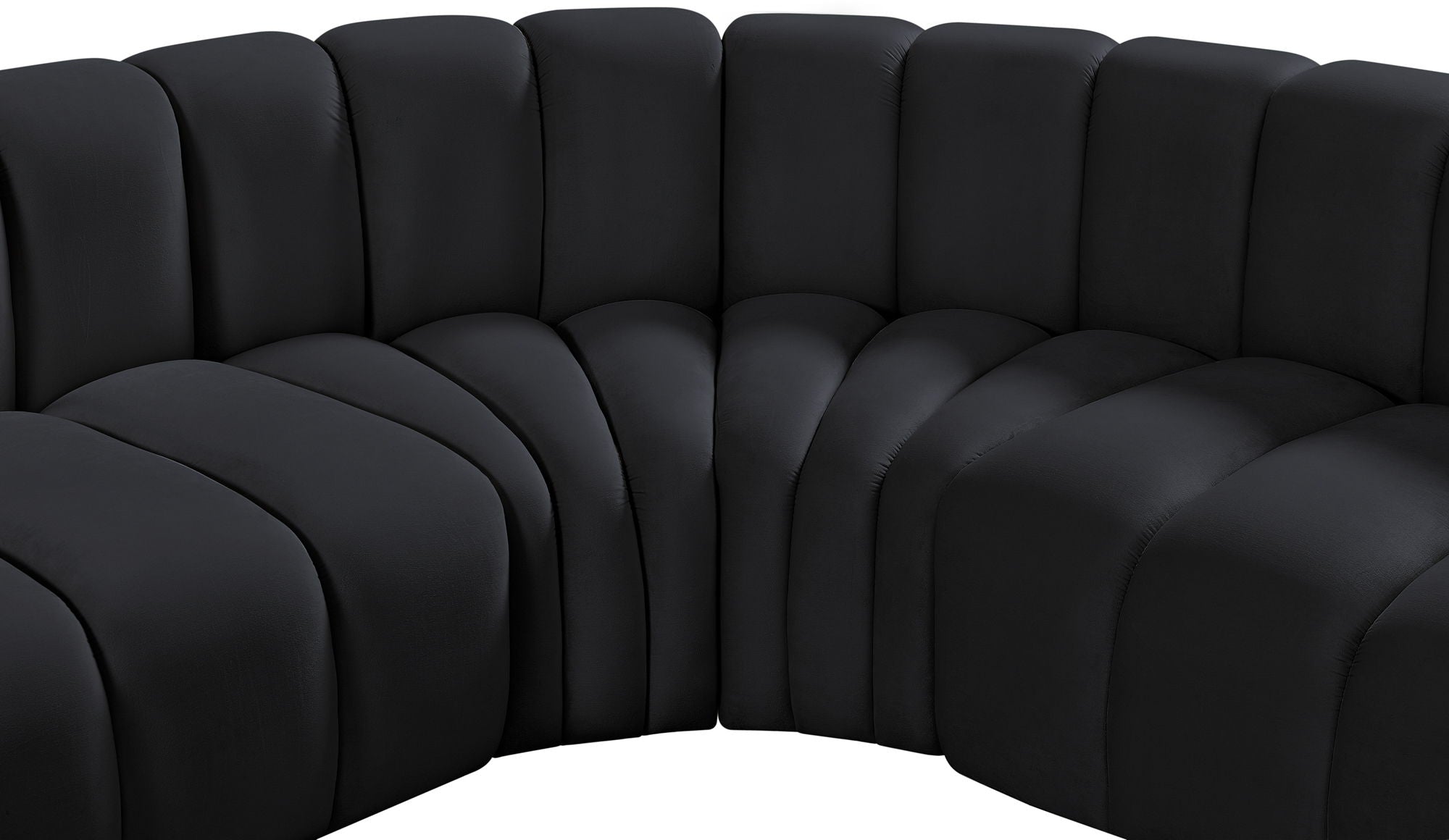 Arc - Velvet 8 Piece U-Shaped Modular Sofa