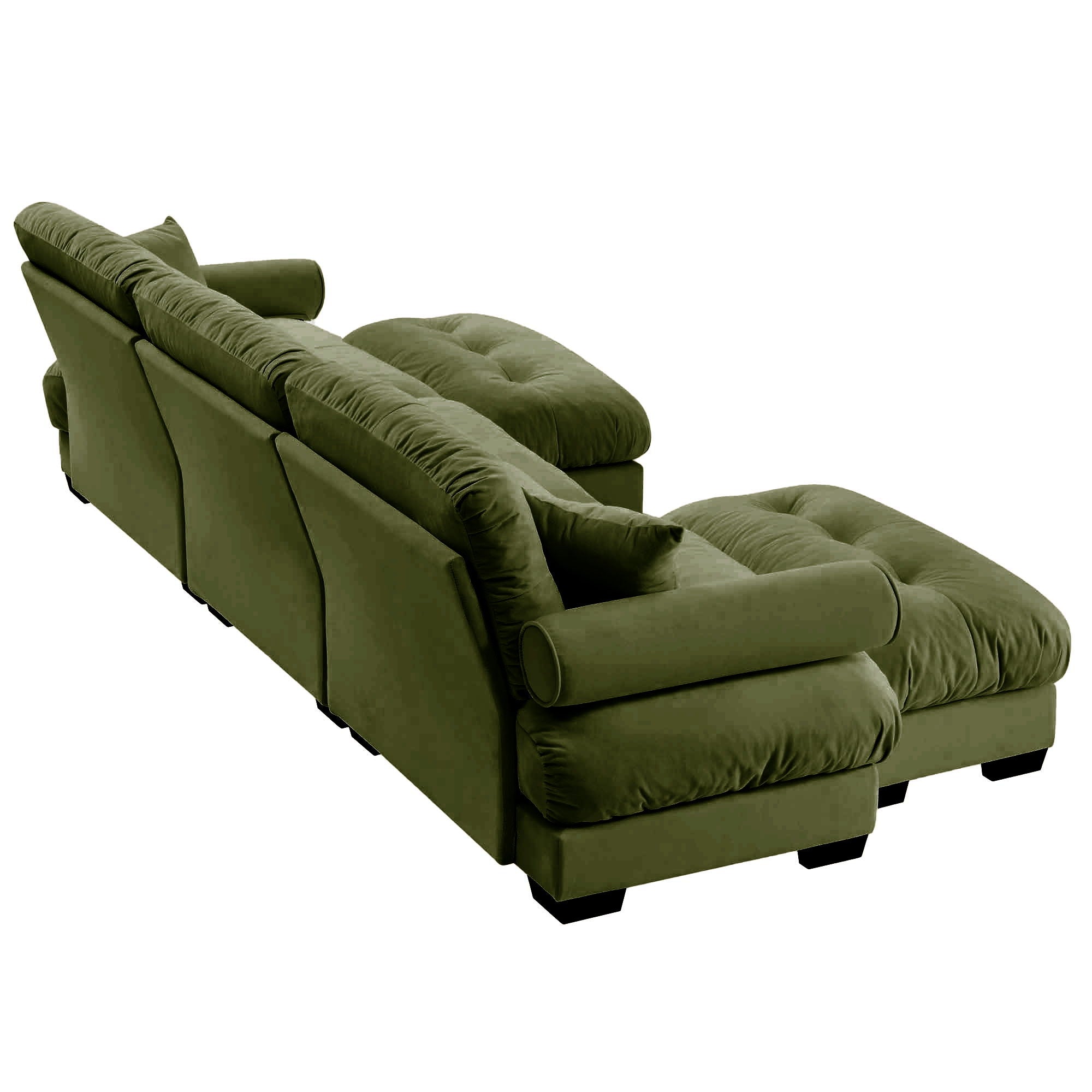Super Comfort Oversized Modular Sectional Sofa With Movable Ottoman