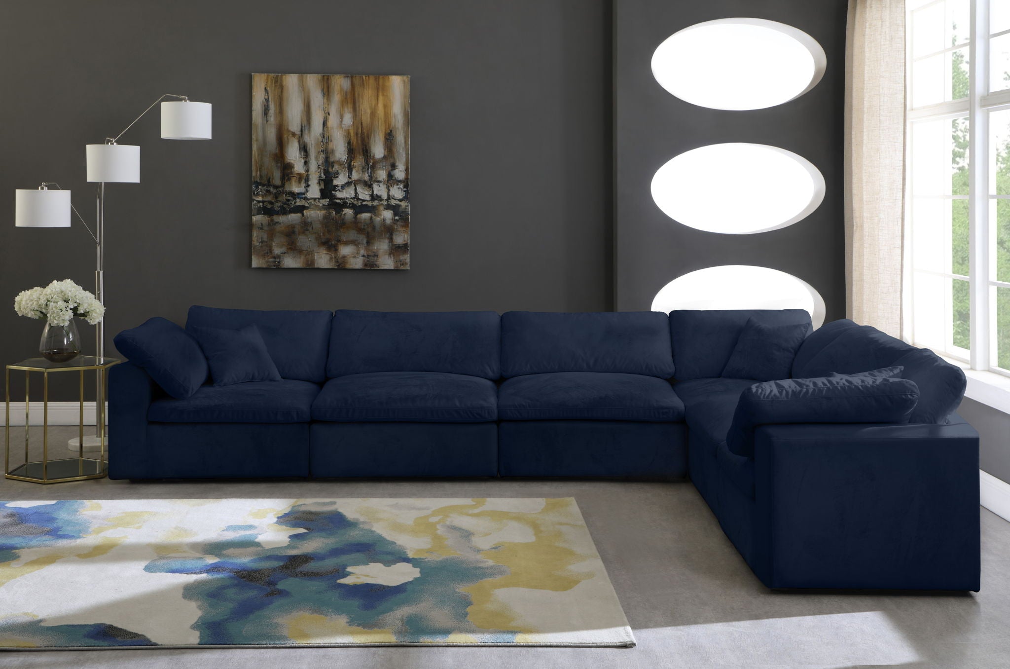 Cozy - 6 Piece Modular Corner Sectional