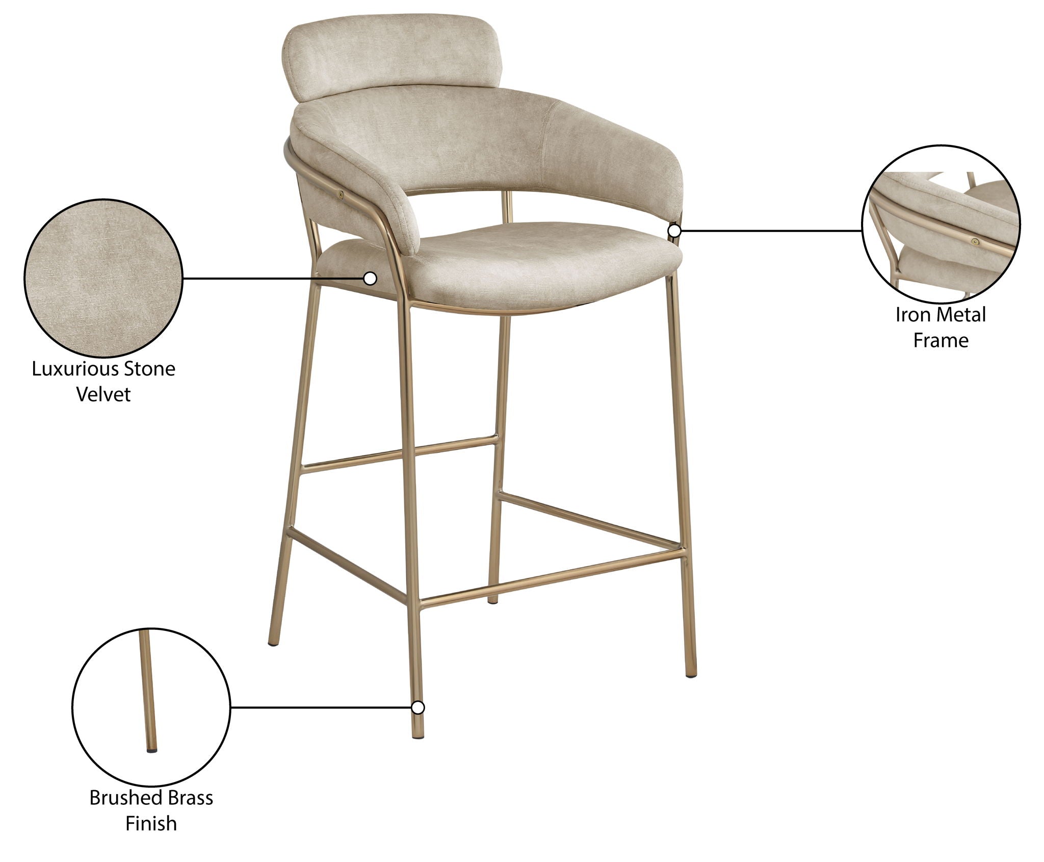 Yara - Counter Stool