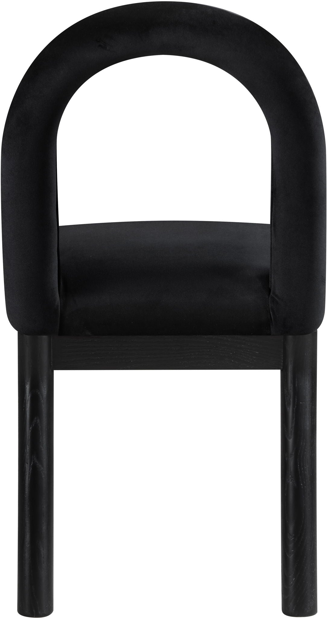 Conrad - Velvet Dining Chair With Black Legs