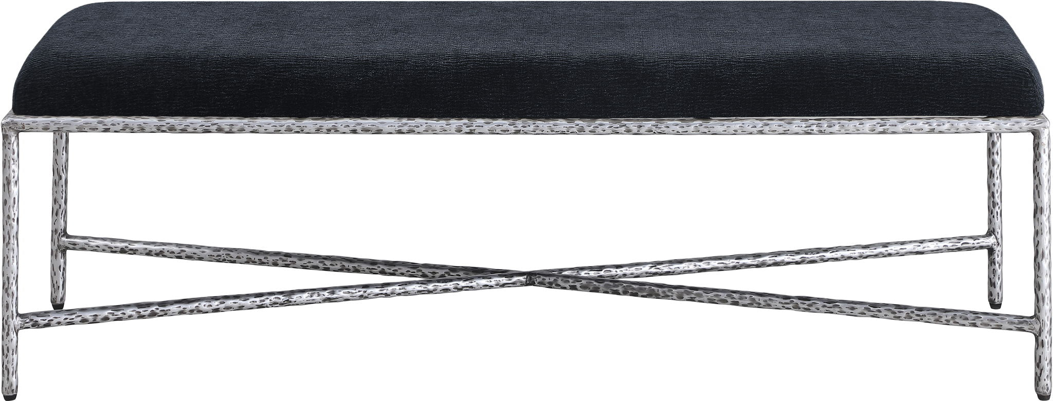 Valley - Bench With Silver Frame