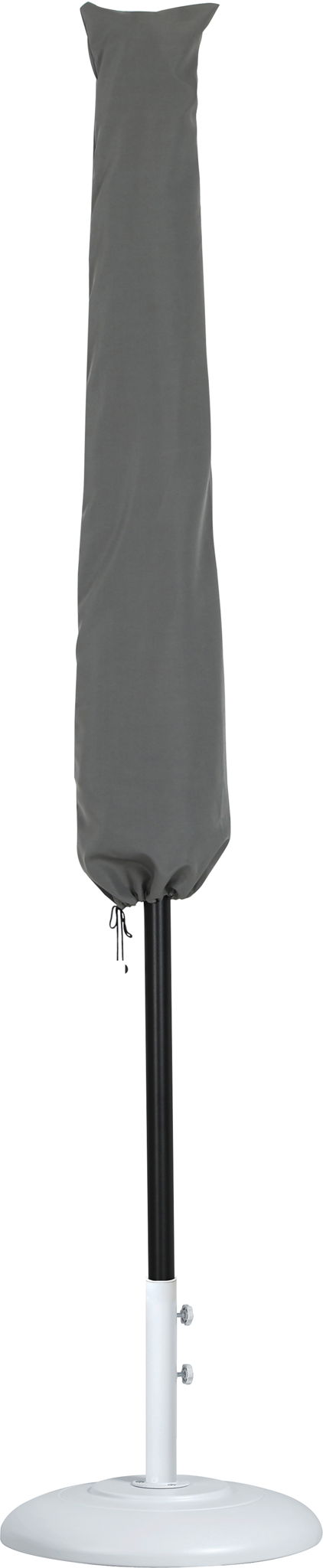 Amalfi - Patio Umbrella - White Base / Black Pole