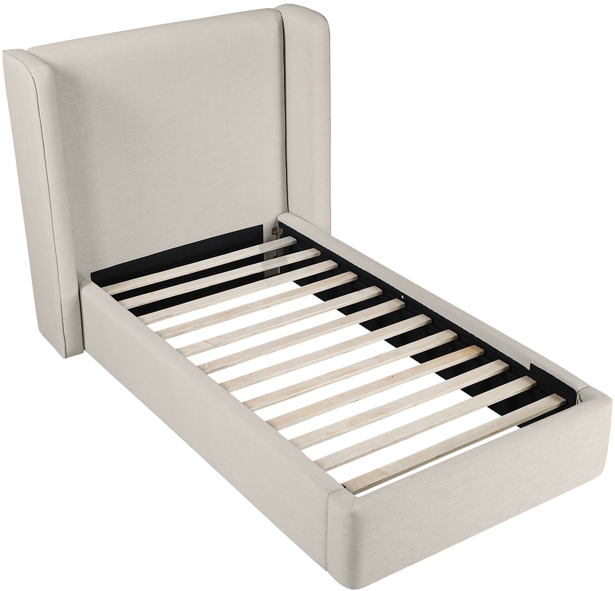 Kendall - Linen Textured Fabric Upholstered Bed