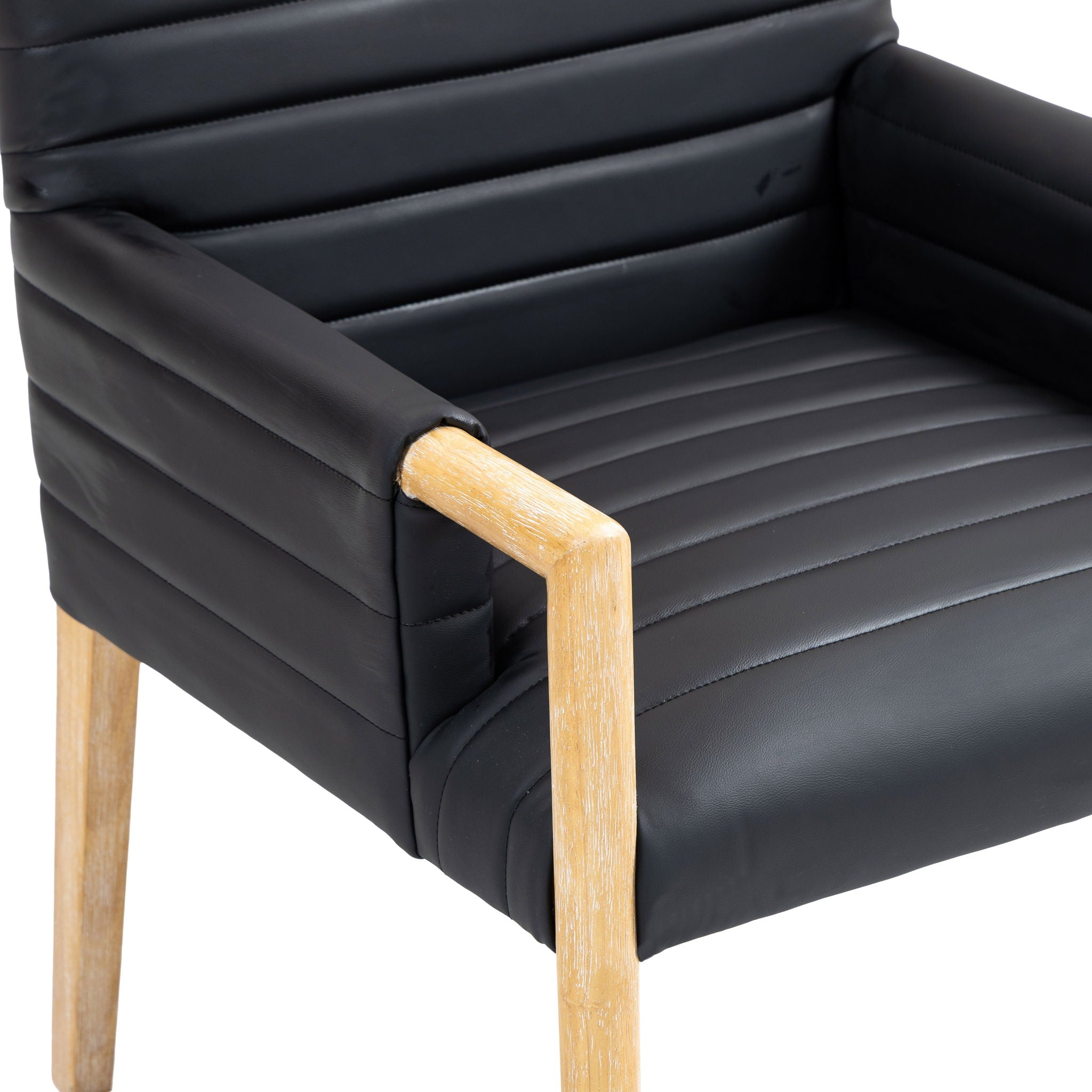 Aimee - Dining Arm Chair - Light Brown Legs