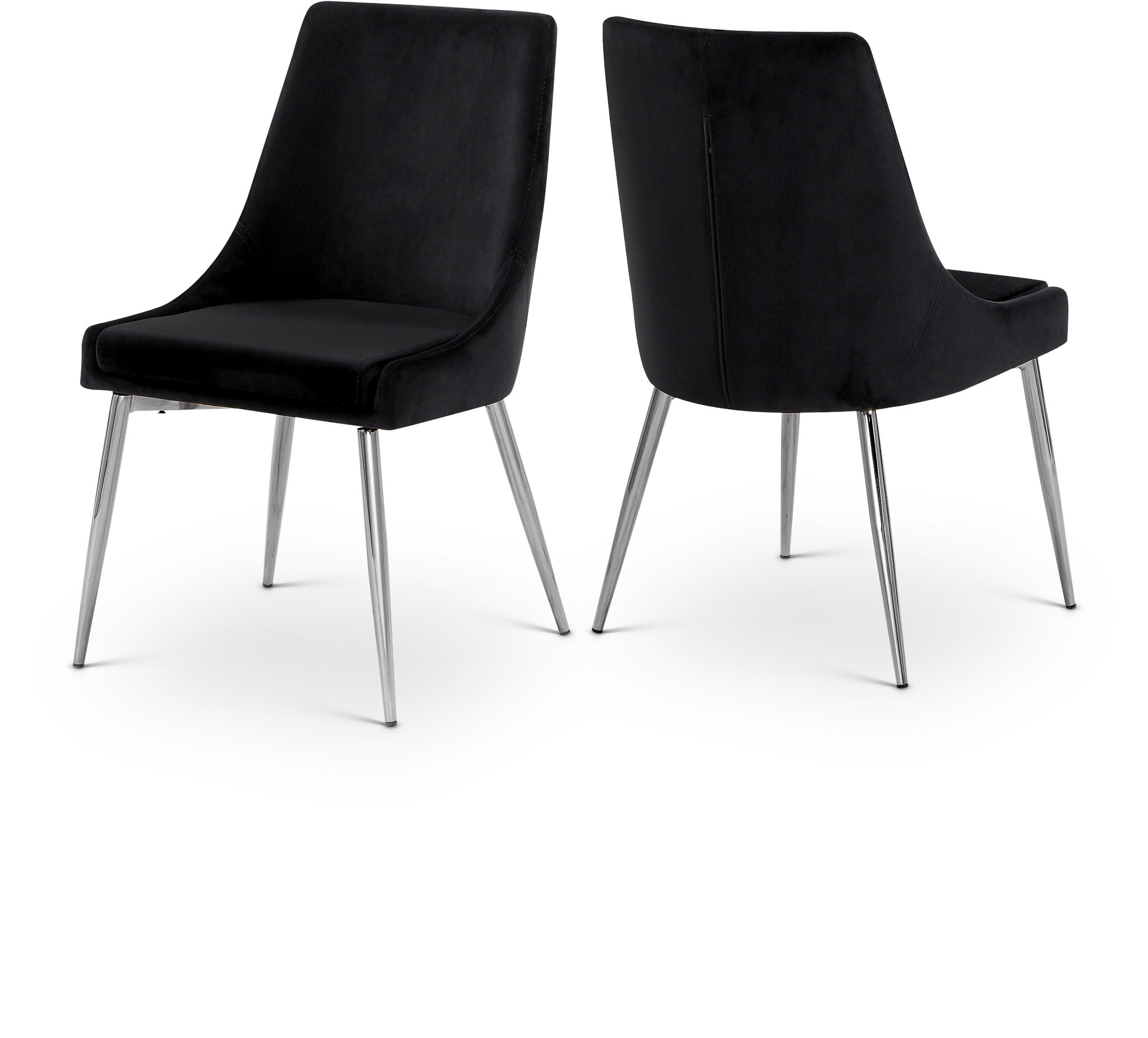 Karina - Dining Chair with Chrome Legs (Set of 2)