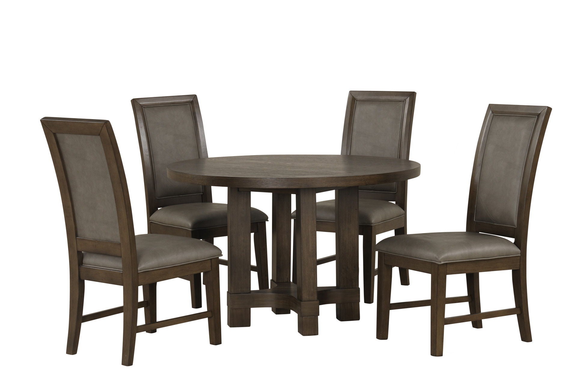 Cityscape - Round Dining Table - Dark Brown