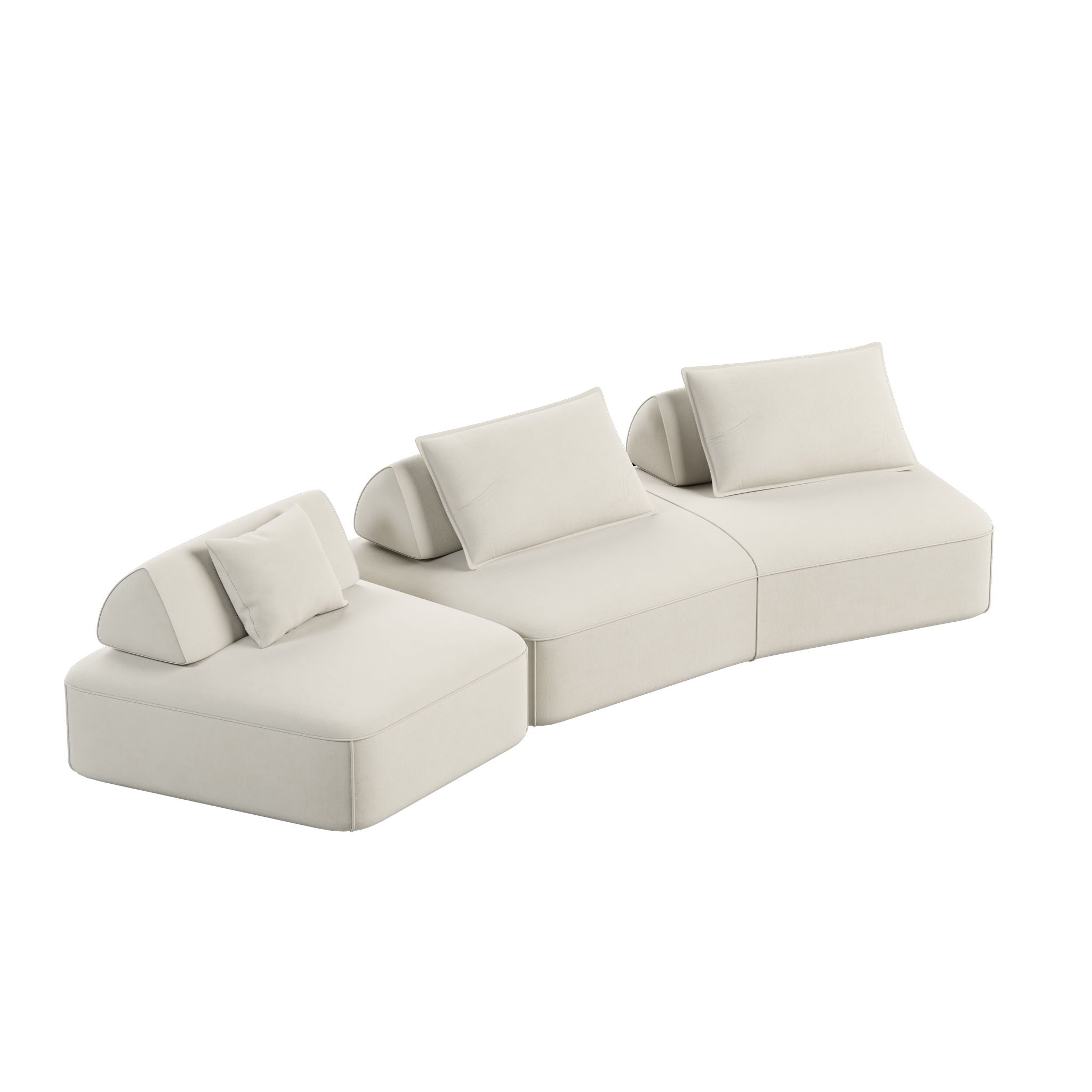 Modern Luxury Oversized Modular Sectional Sofa Set