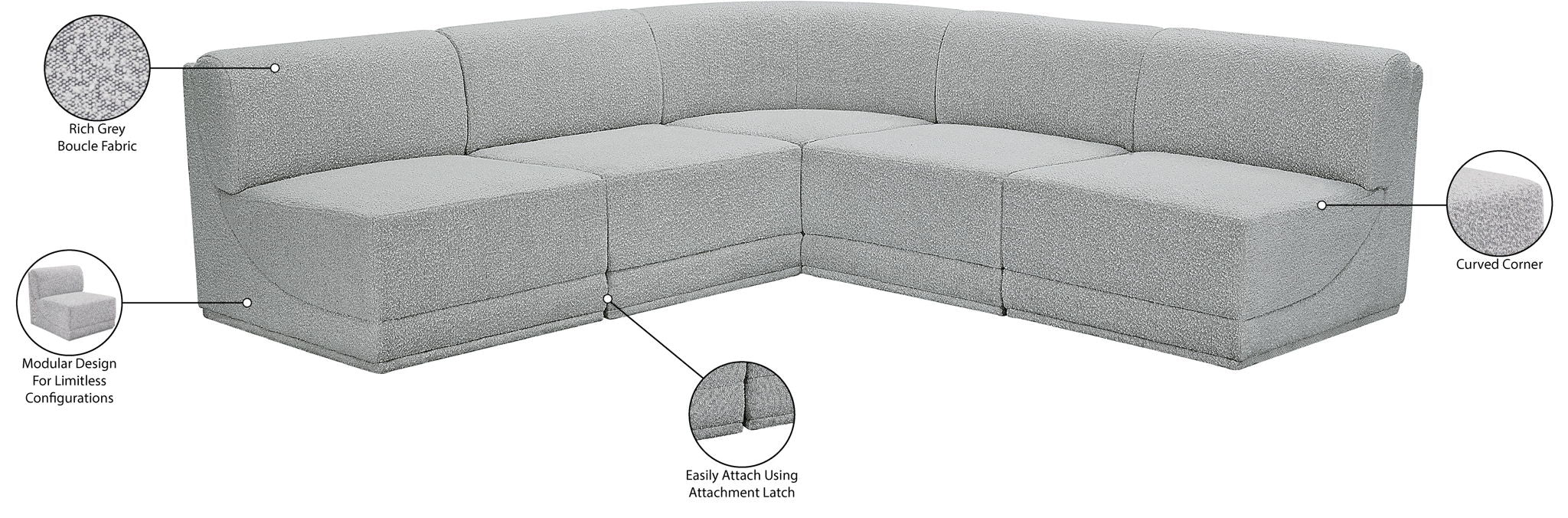 Ollie - 5 Piece Modular Sectional