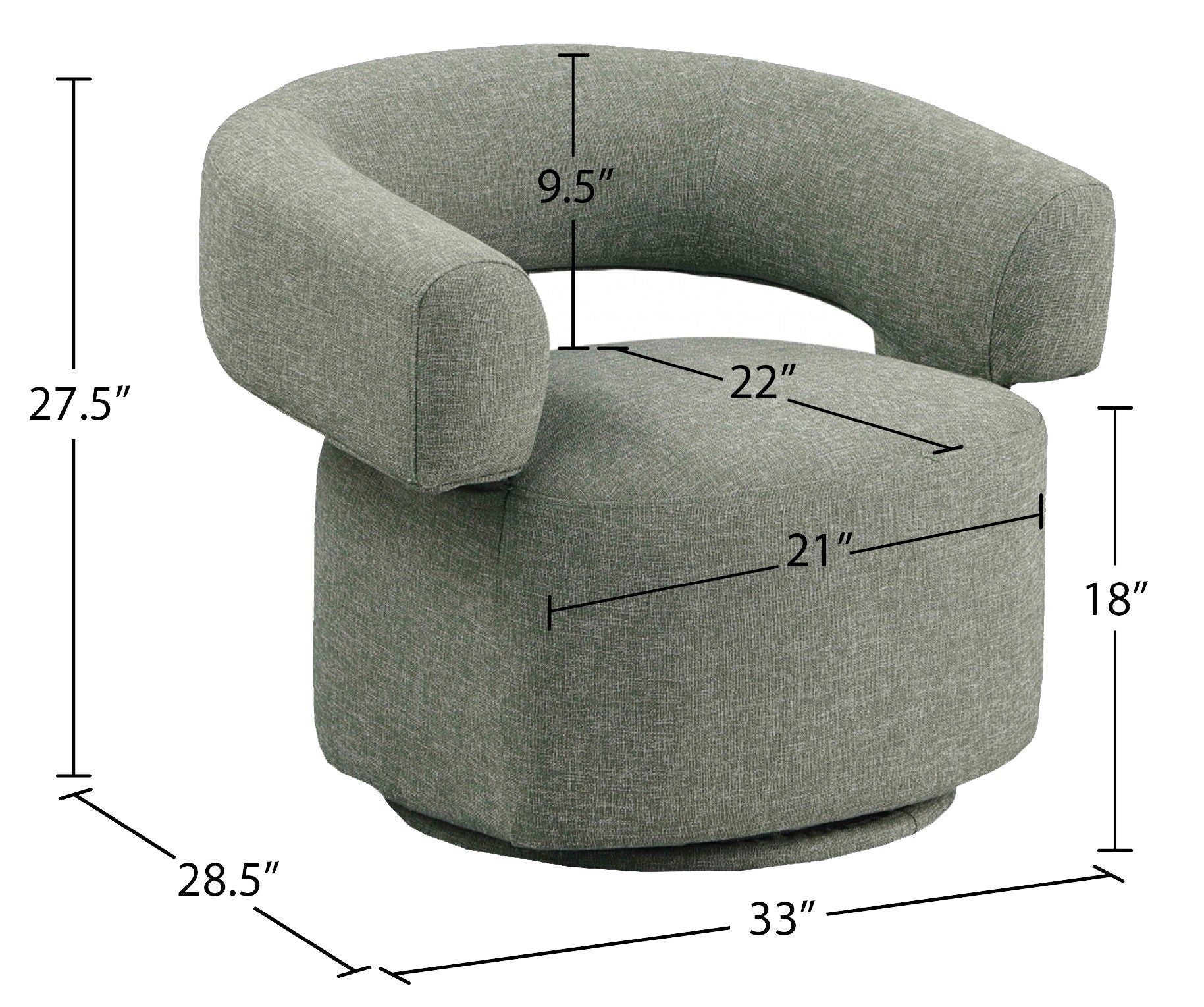 Niya - Swivel Accent Chair