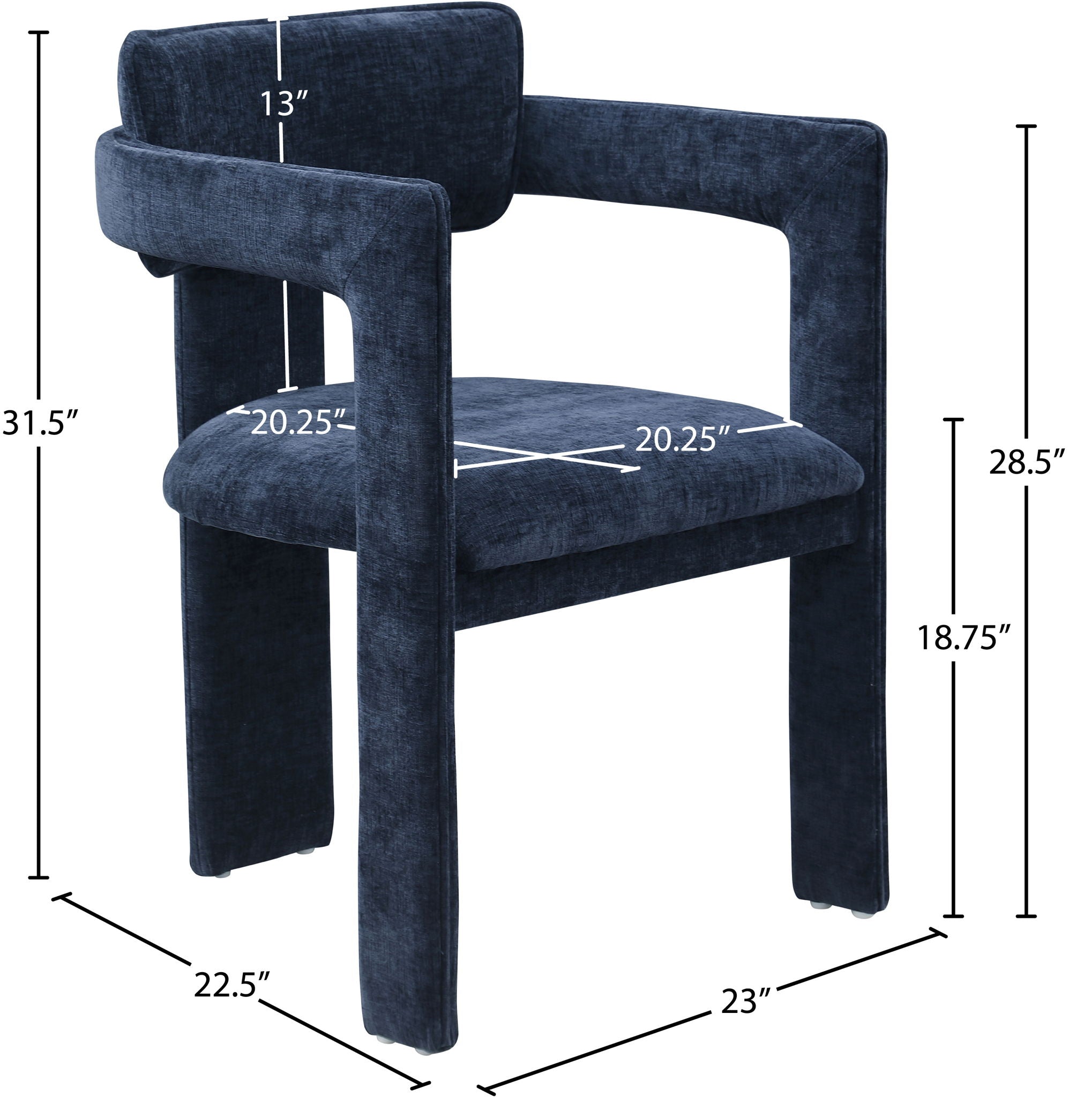 Brenda - Chenille Dining Chair (Set of 2)