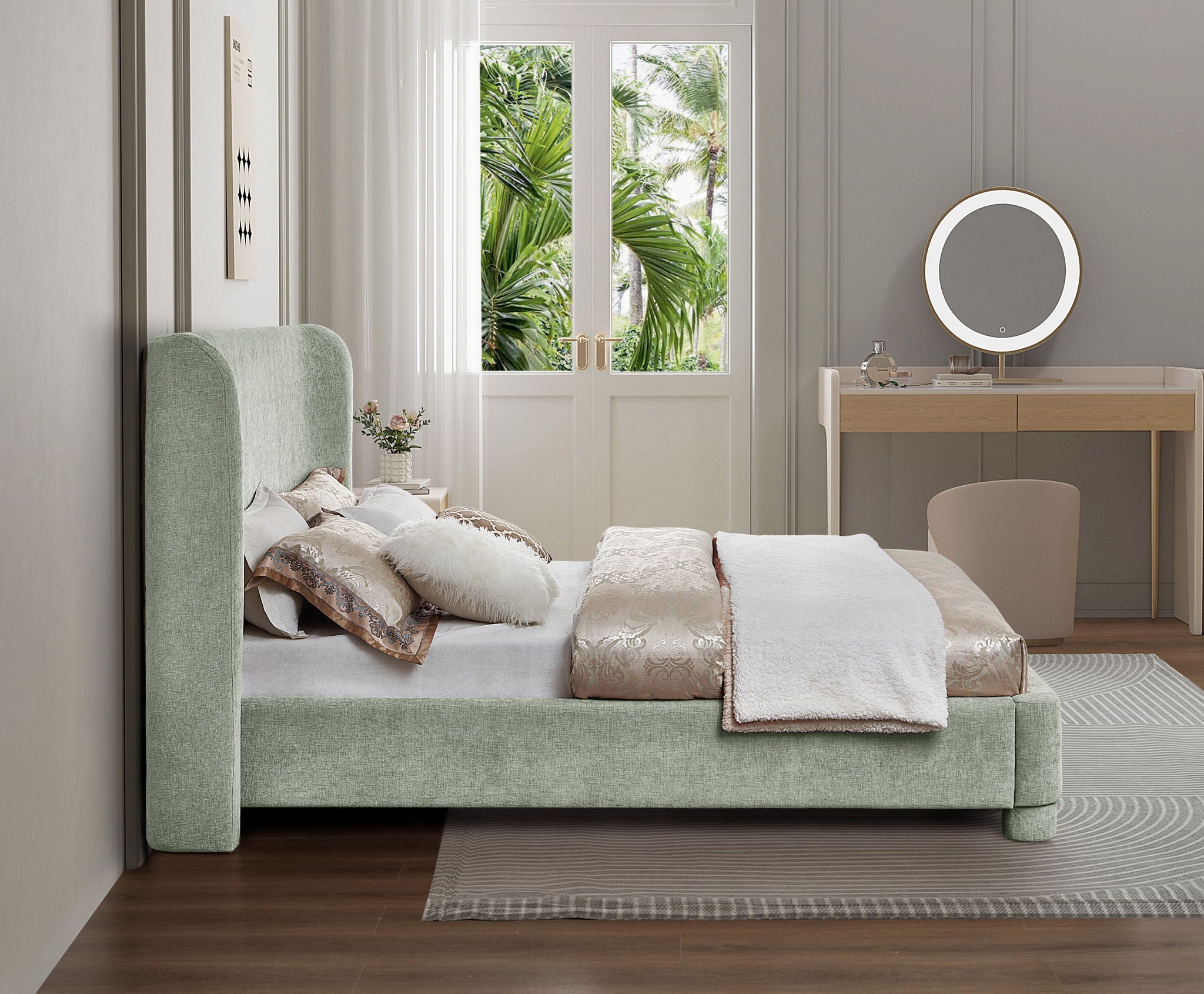 Penny - Chenille Fabric Bed
