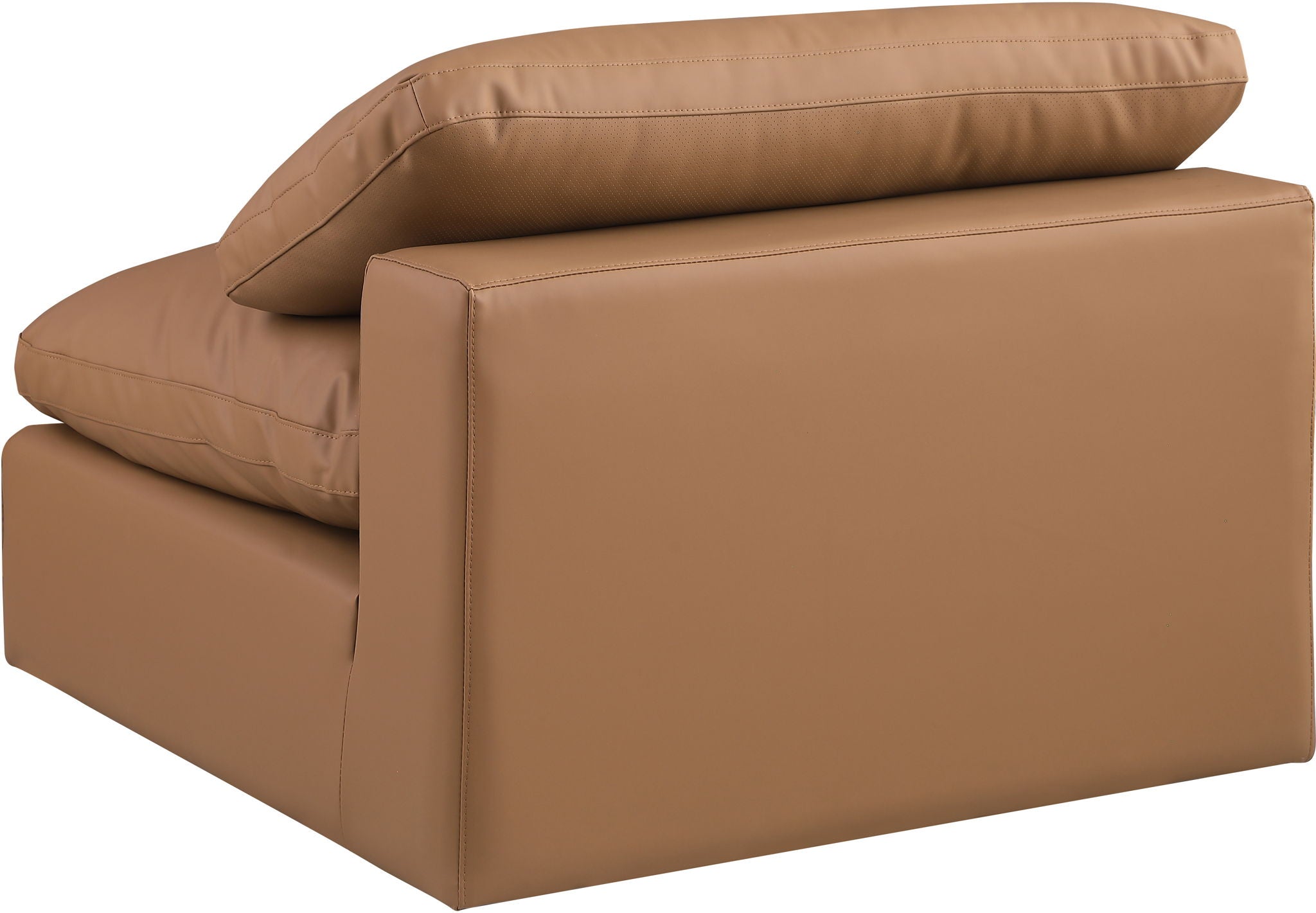 Comfy - Faux Leather Armless Chair