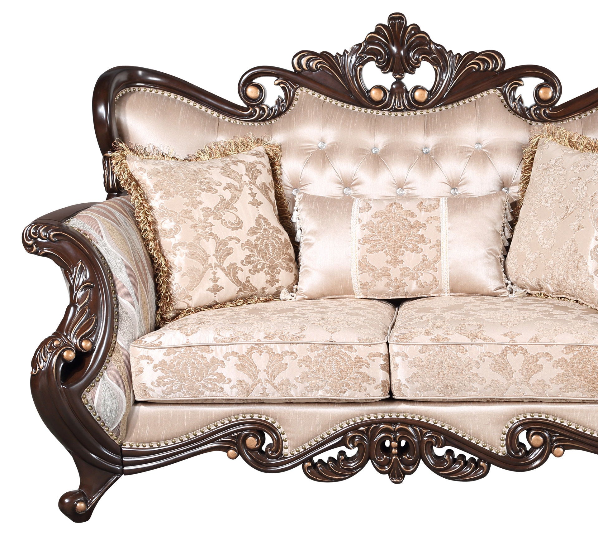 Constantine - Loveseat (KD) - Red / Cherry