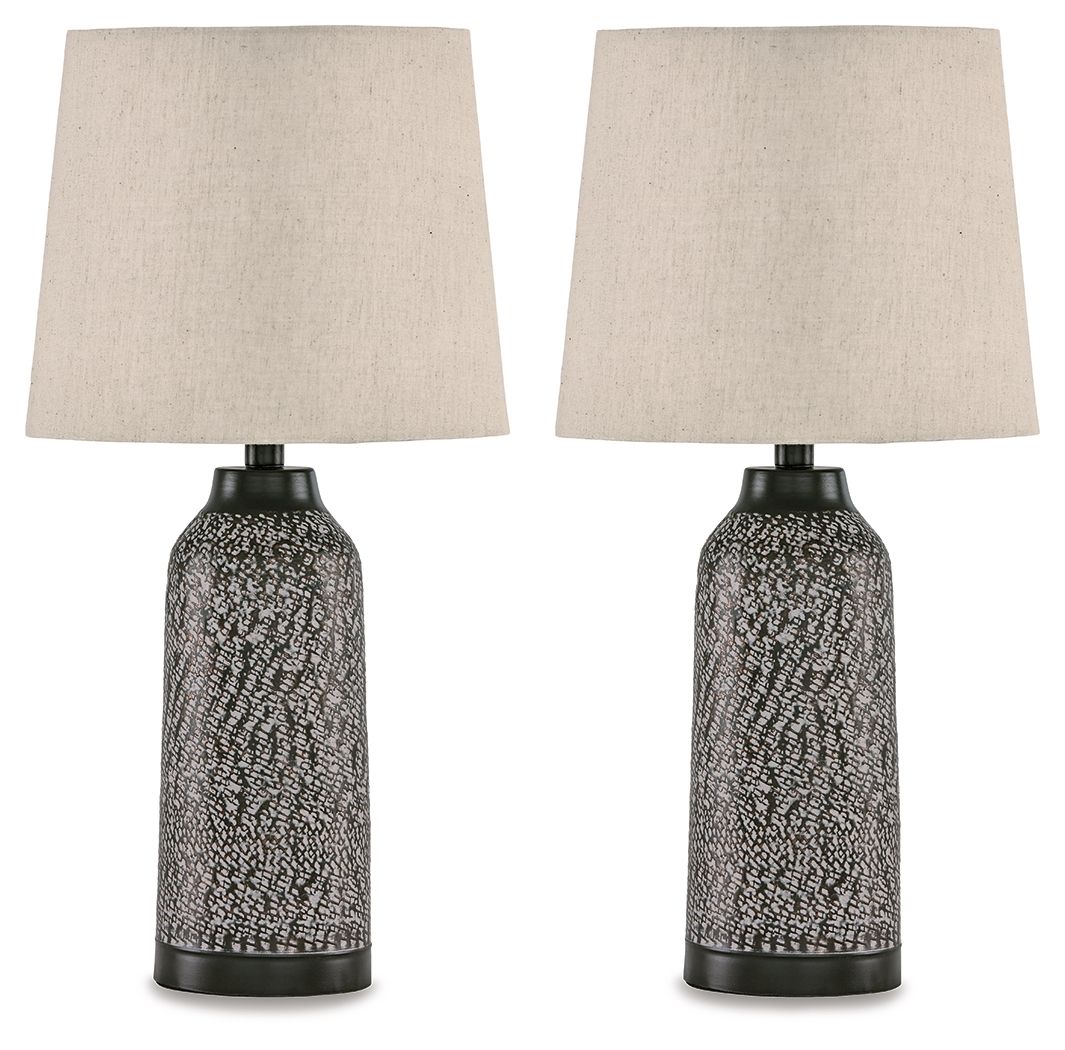 Lanson - Metal Table Lamp (Set of 2) - Antique Bronze Finish