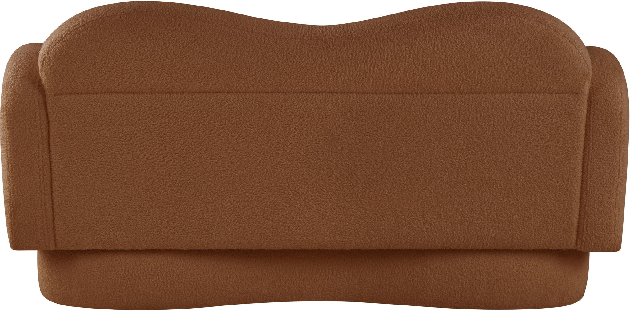 Bloom - Teddy Fabric Loveseat - Saddle