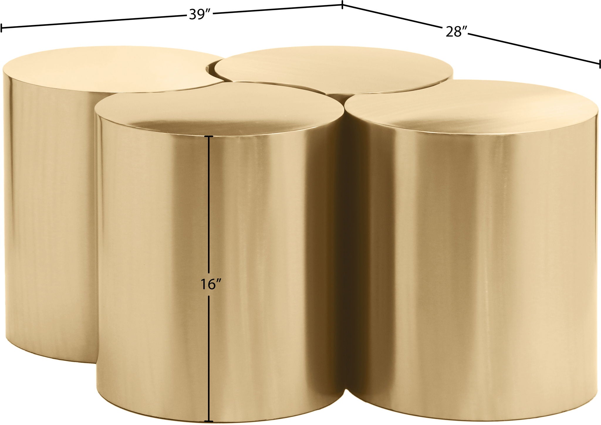 Dimple - 4 Piece Modular Coffee Table