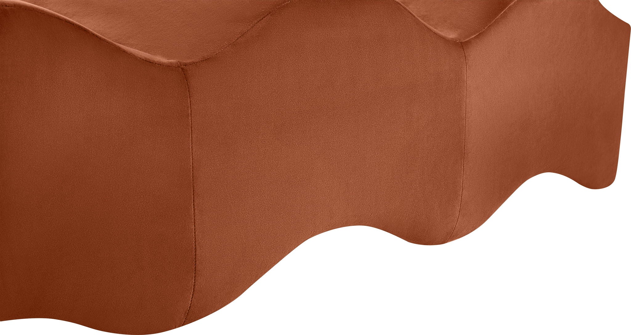 Wave - Velvet Bench