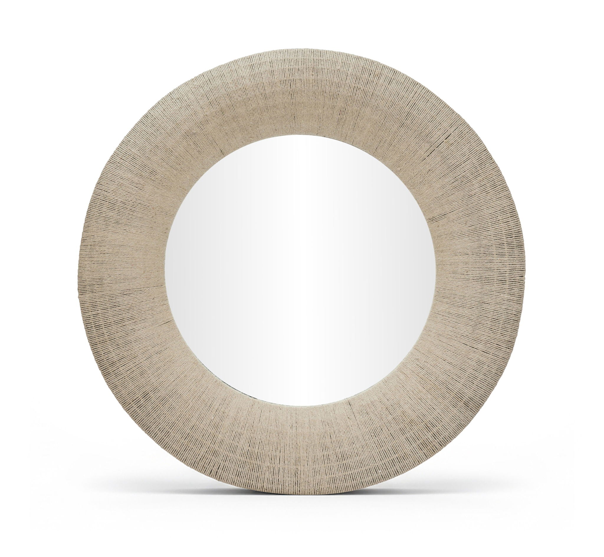 Meadow - Round Jute Rope Framed Mirror