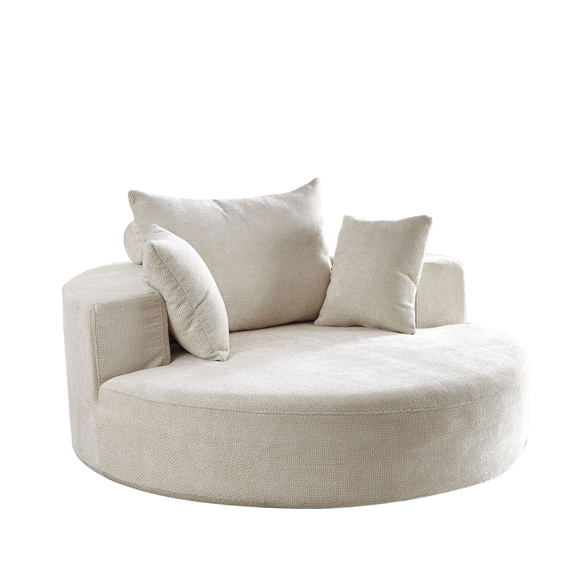Swivel Chair With Rotating Base For Living Room