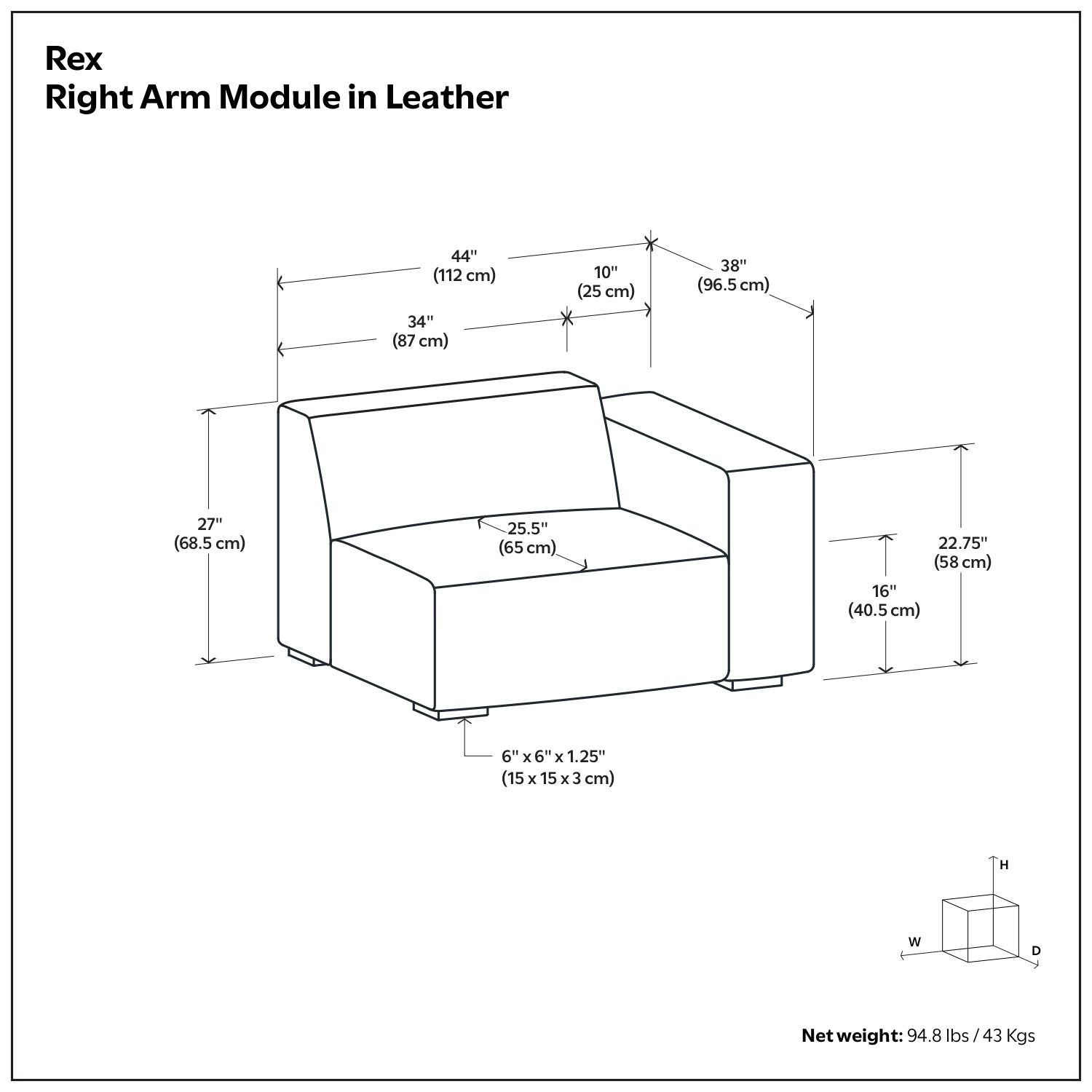 Rex - Sofa Module