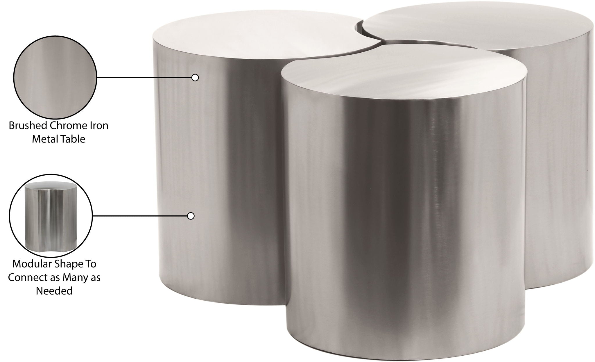 Dimple - 3 Piece Modular Coffee Table