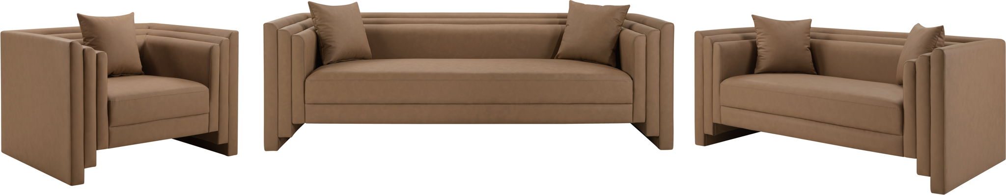 Everett - Vegan Leather Upholstered Loveseat