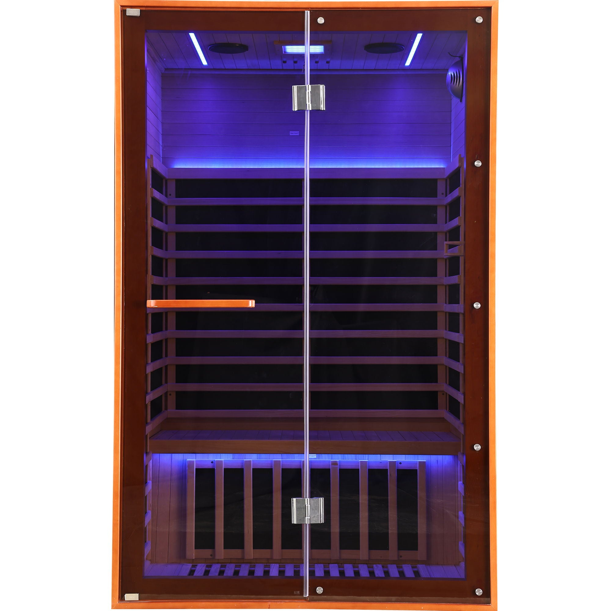 Double Sauna Room With Carbon Heating Plates - American White Oak