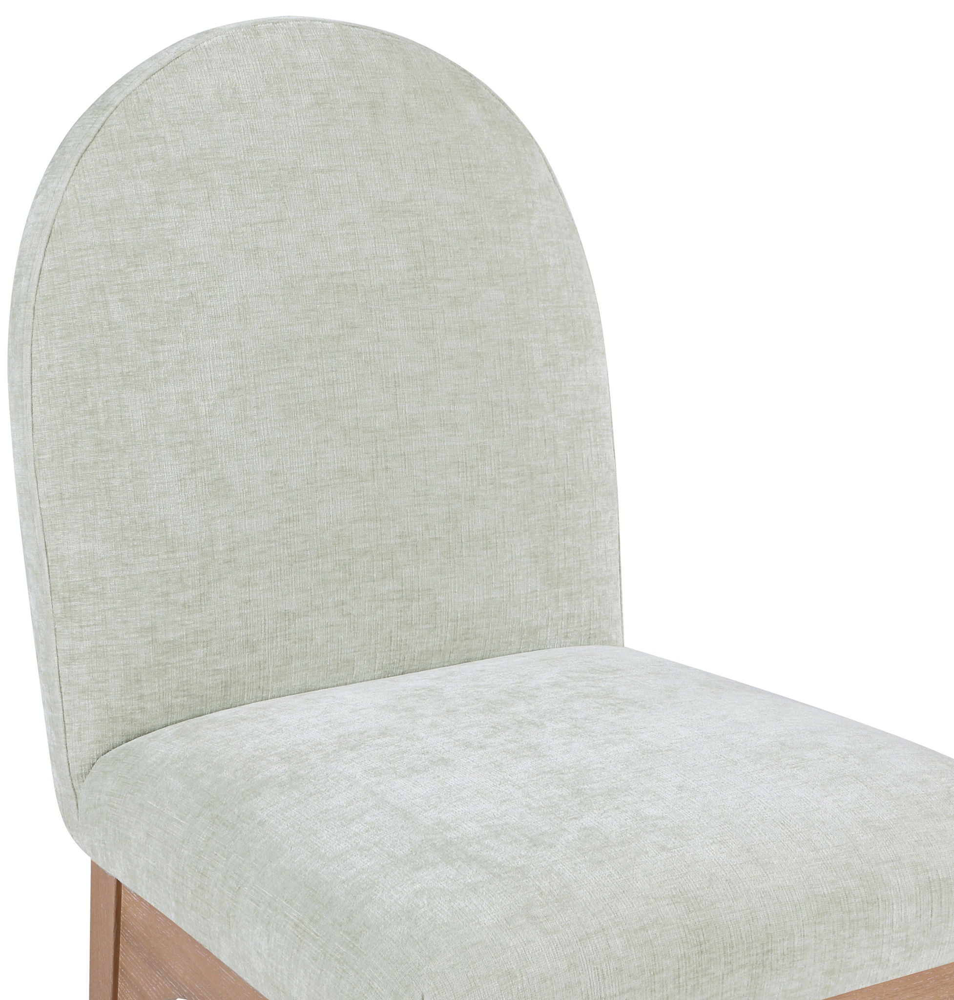 Waldorf - Chenille Dining Side Chair With Natural Legs