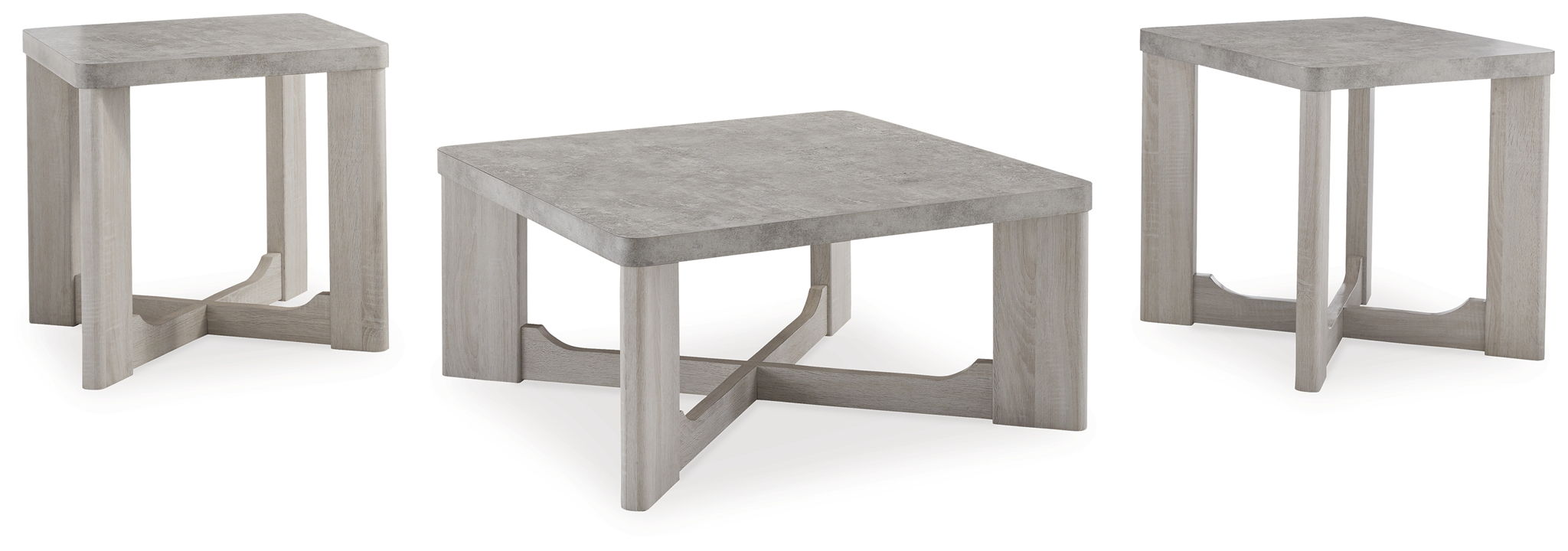 Garnilly - Occasional Table Set (Set of 3) - Whitewash