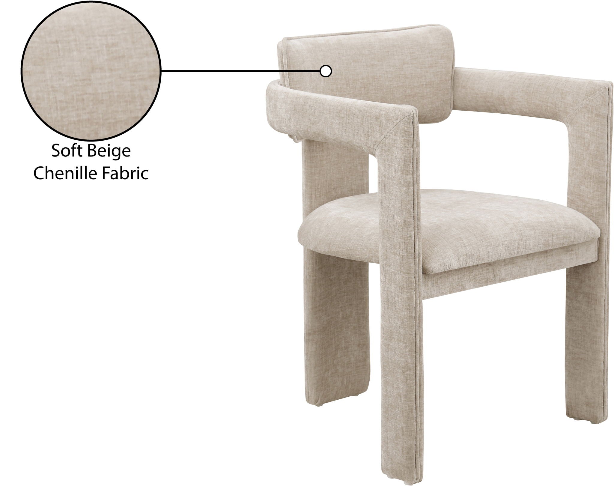 Brenda - Chenille Dining Chair (Set of 2)